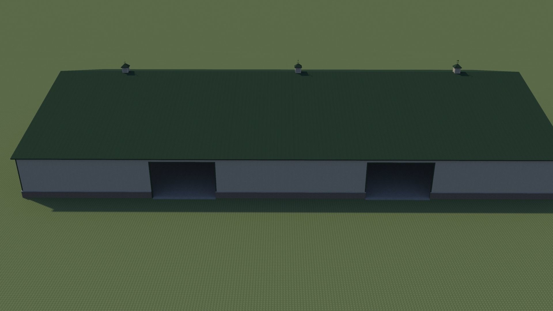 140 x 250 Shed Low-poly 3D model_1