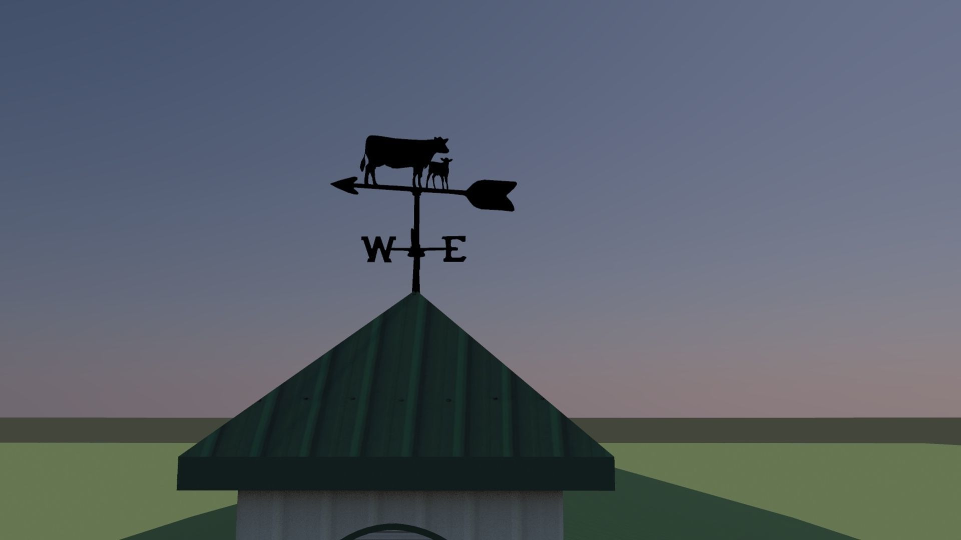 140 x 250 Shed Low-poly 3D model_4