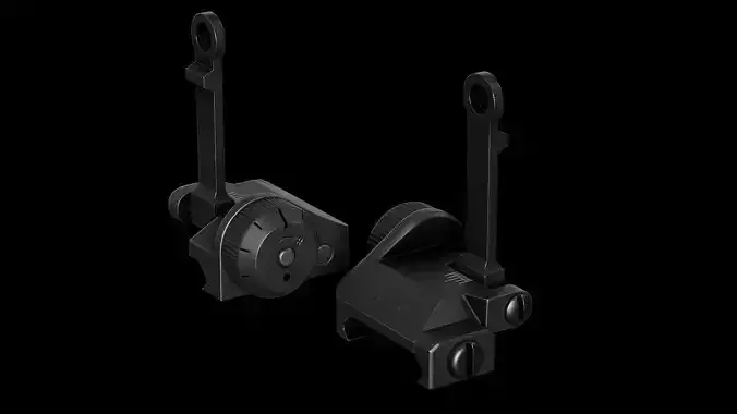 KAC 300 - Iron Sight  Low-poly 3D model