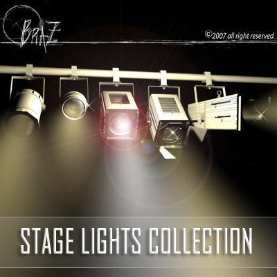 Stage lights for set 3D model_2