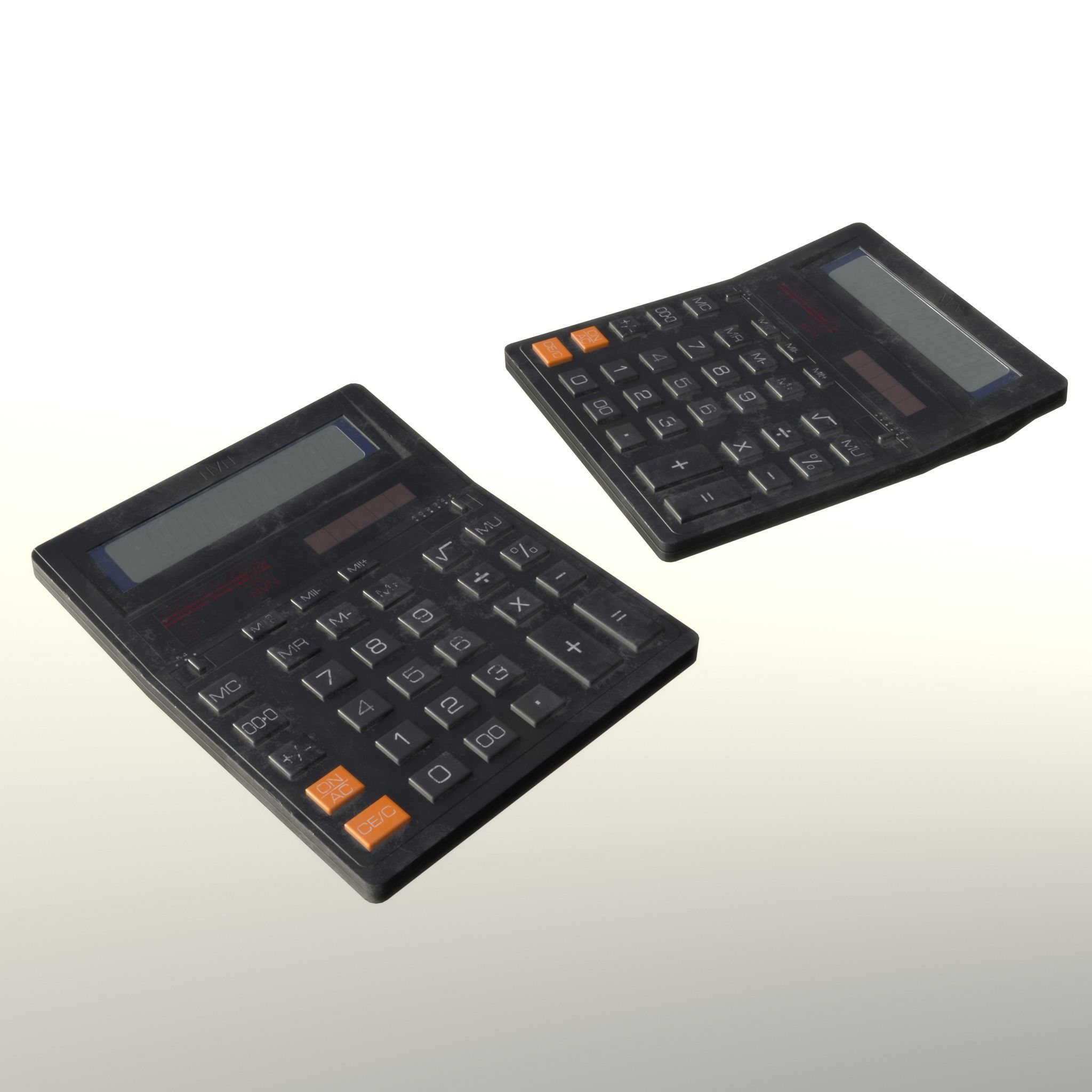Calculator Dirty - Unity - HDRP - UE4 Low-poly 3D model_16