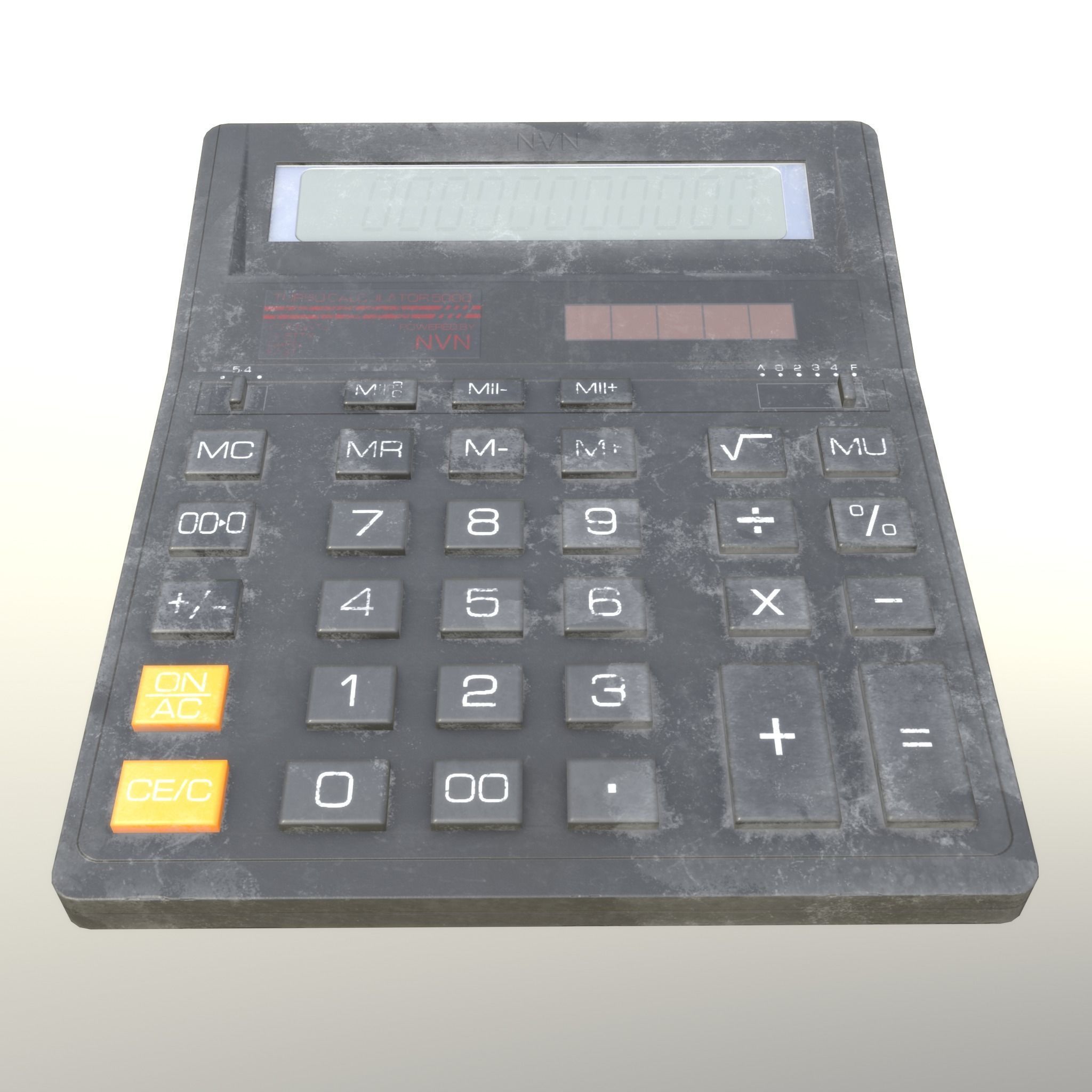 Calculator Dirty - Unity - HDRP - UE4 Low-poly 3D model_8