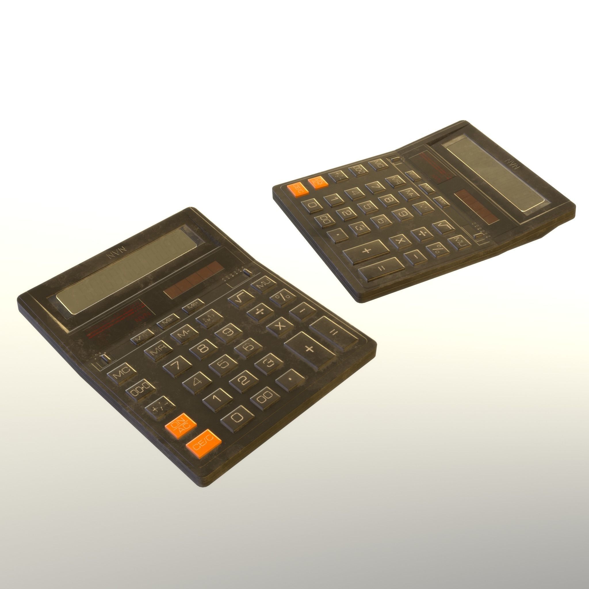 Calculator Dirty - Unity - HDRP - UE4 Low-poly 3D model_15