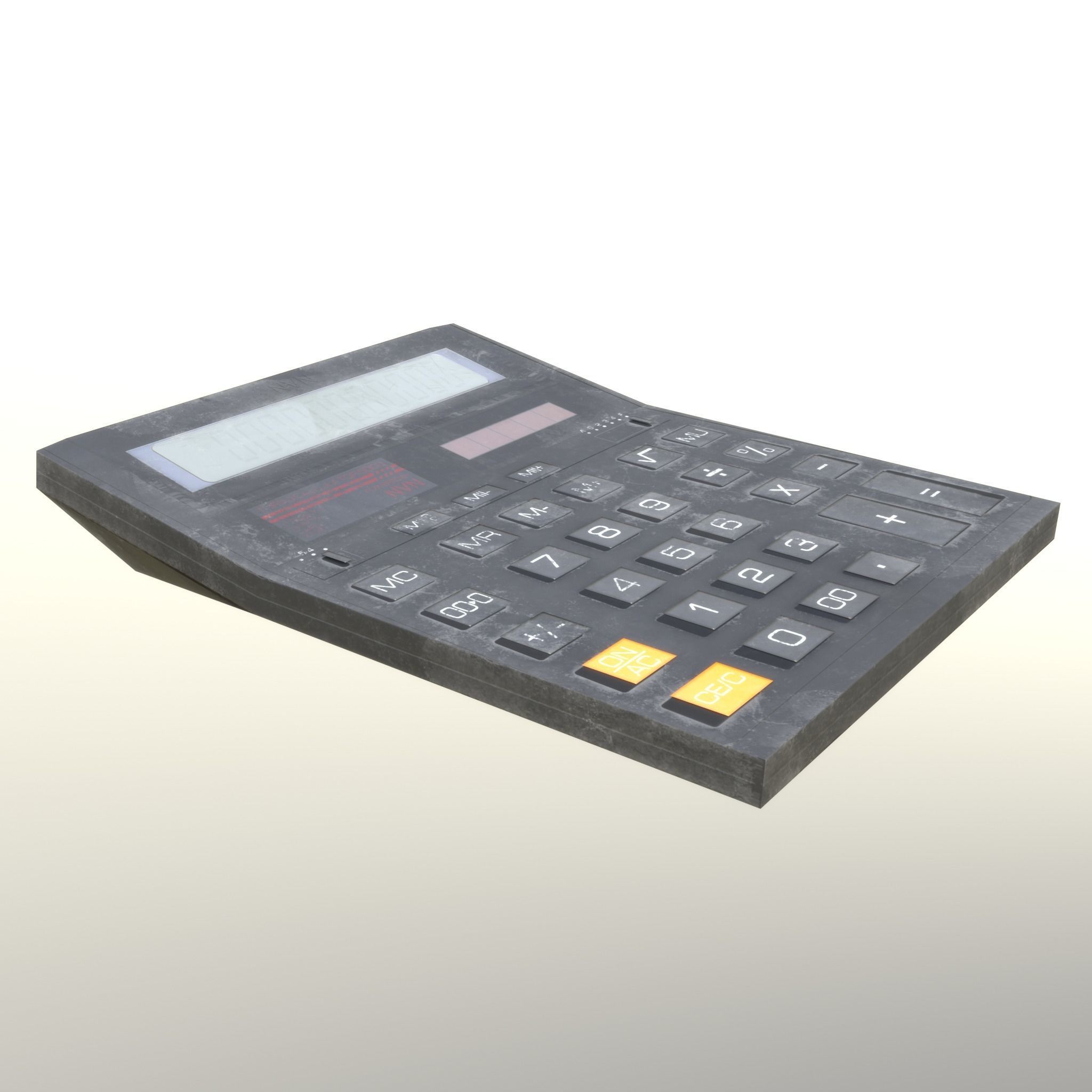 Calculator Dirty - Unity - HDRP - UE4 Low-poly 3D model_20