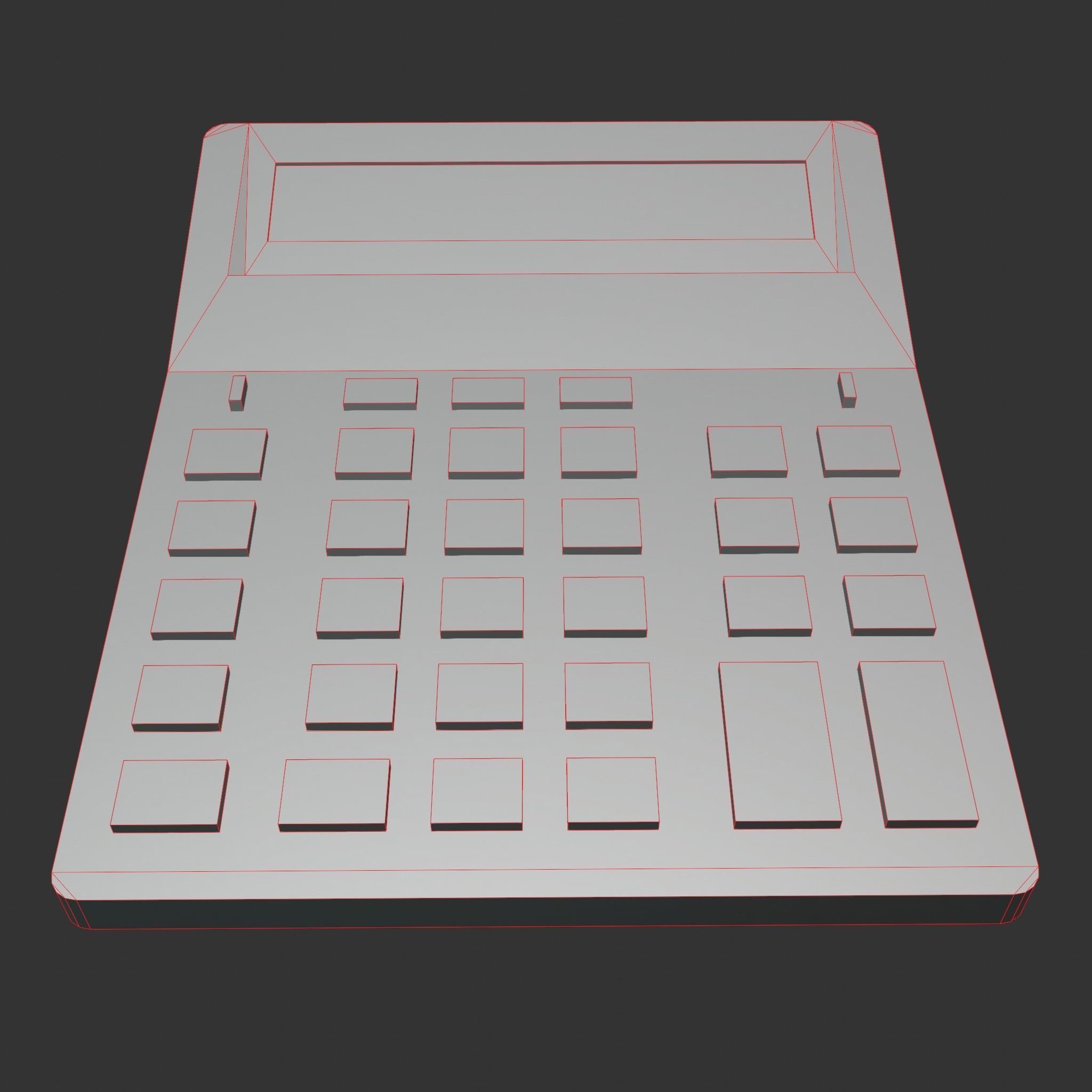 Calculator Dirty - Unity - HDRP - UE4 Low-poly 3D model_10