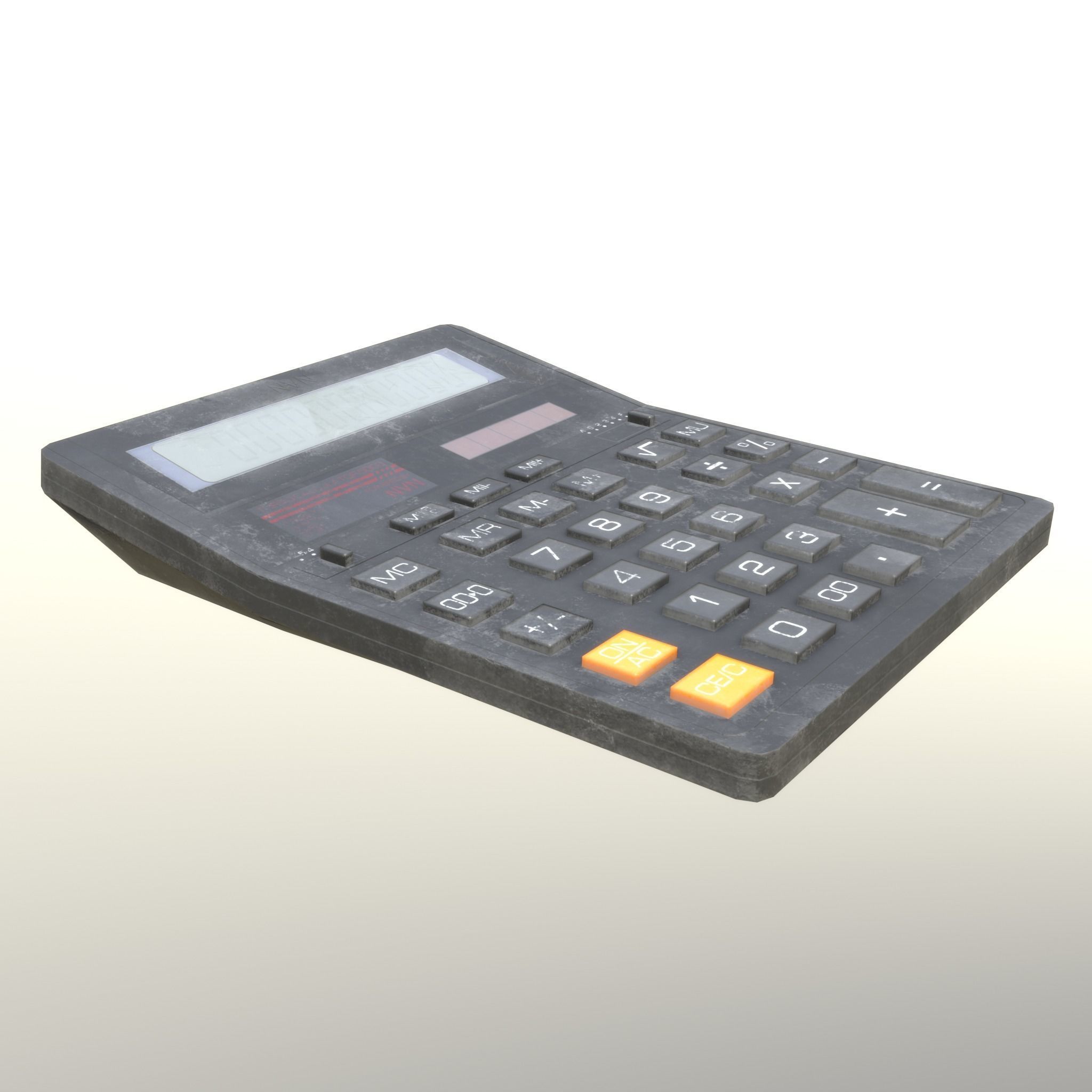 Calculator Dirty - Unity - HDRP - UE4 Low-poly 3D model_19