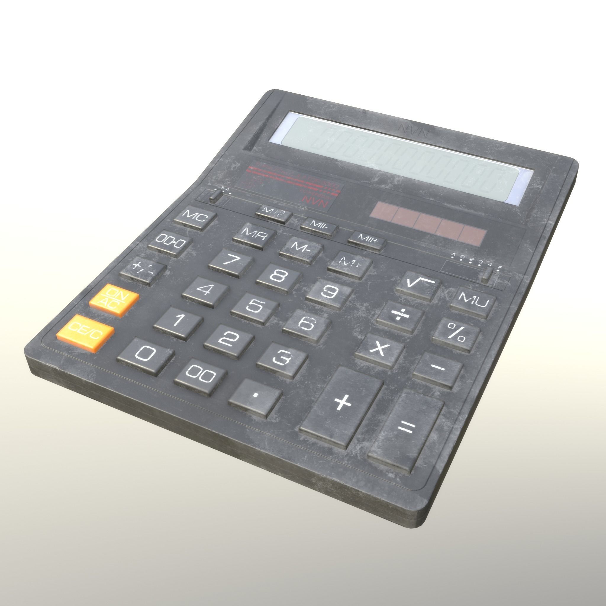 Calculator Dirty - Unity - HDRP - UE4 Low-poly 3D model_2