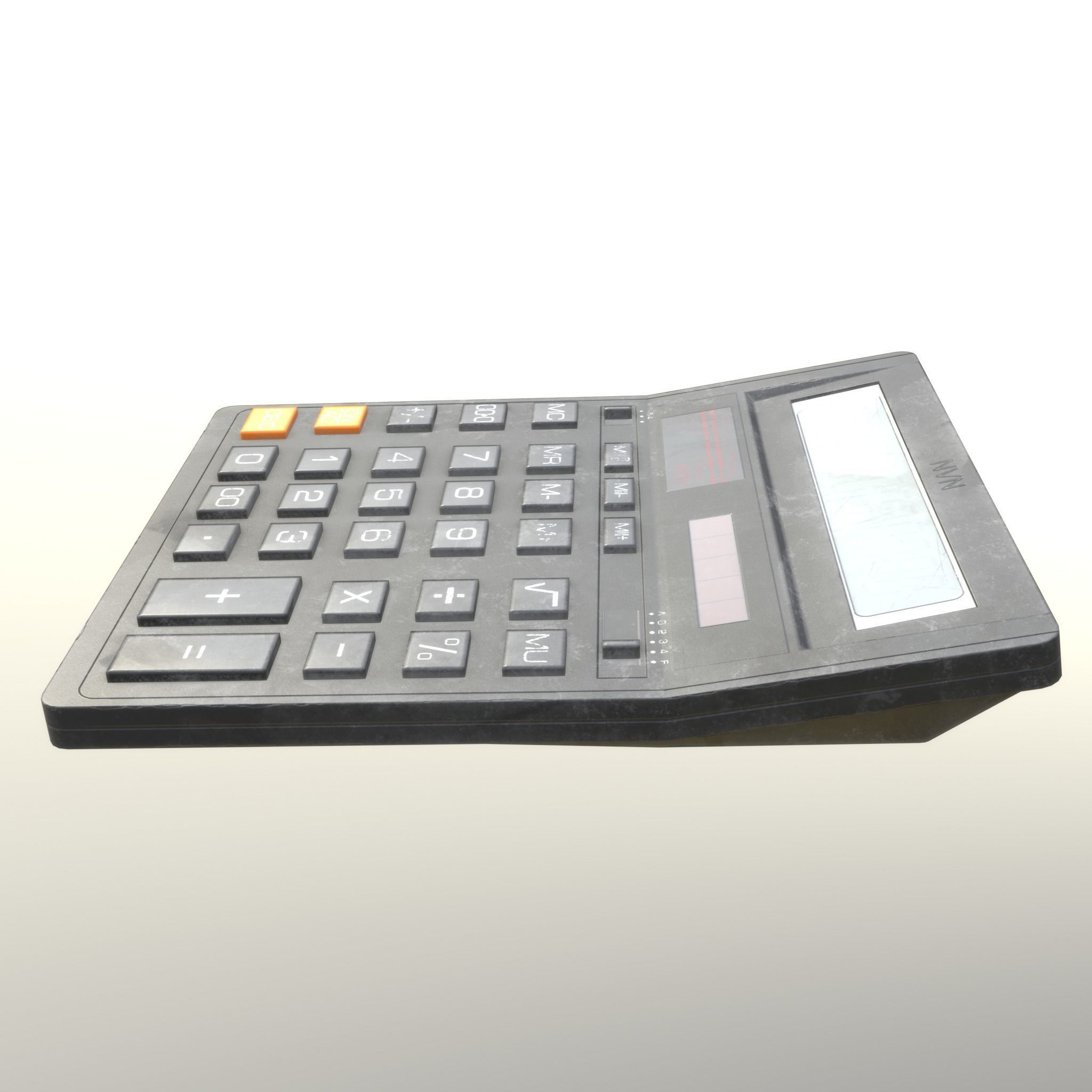 Calculator Dirty - Unity - HDRP - UE4 Low-poly 3D model_6