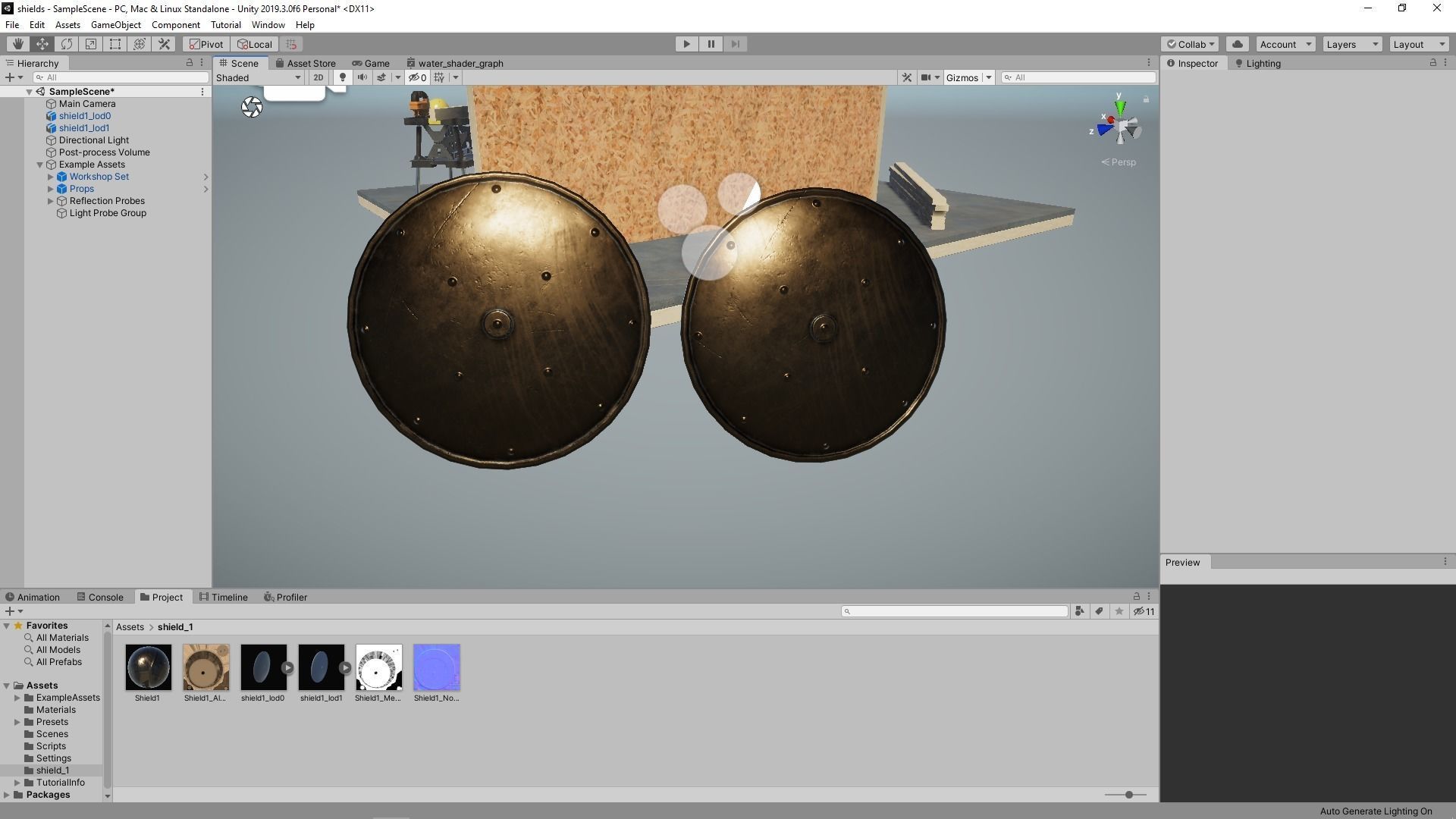 Medieval shield Low-poly 3D model_5
