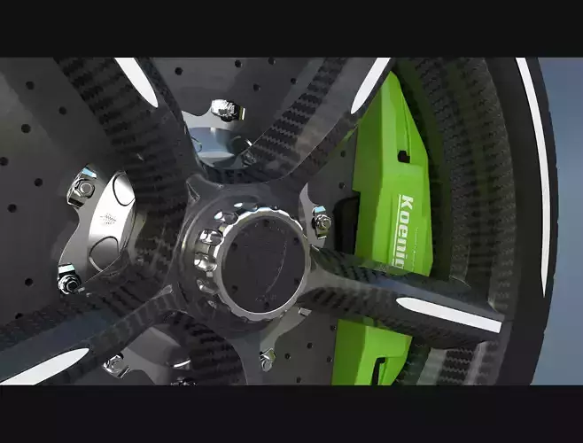  Koenigsegg Wheels Assembly Free 3D model