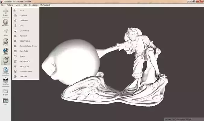 Monkey D Luffy 3D print model