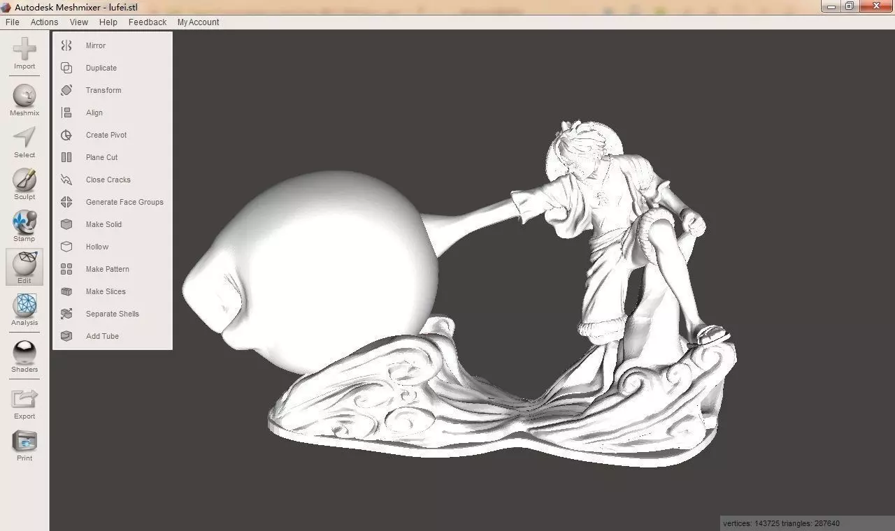 Monkey D Luffy 3D print model_0