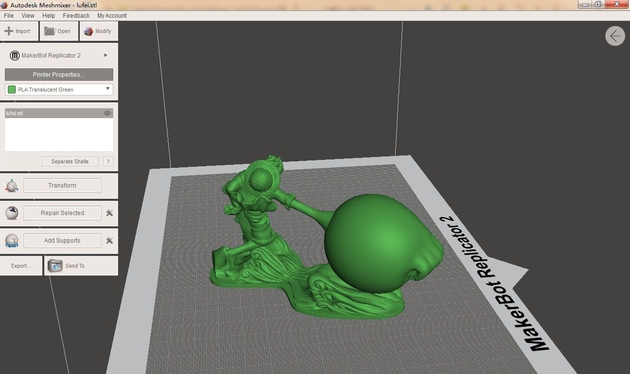 Monkey D Luffy 3D print model_1