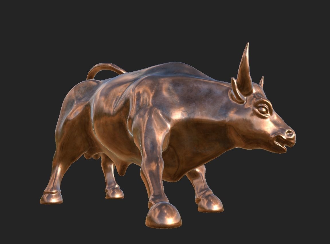 Bull Stature 3D model_2