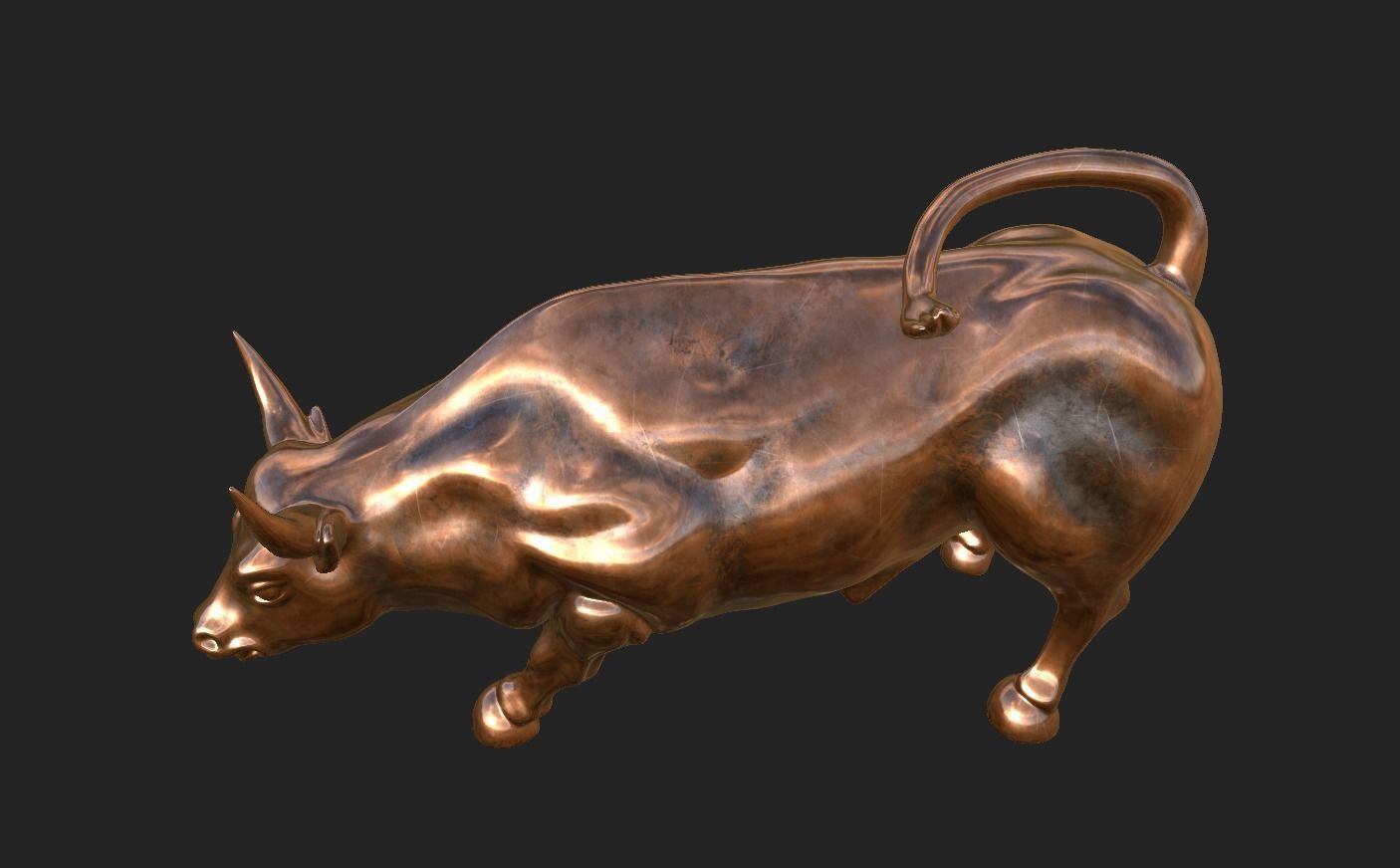 Bull Stature 3D model_4