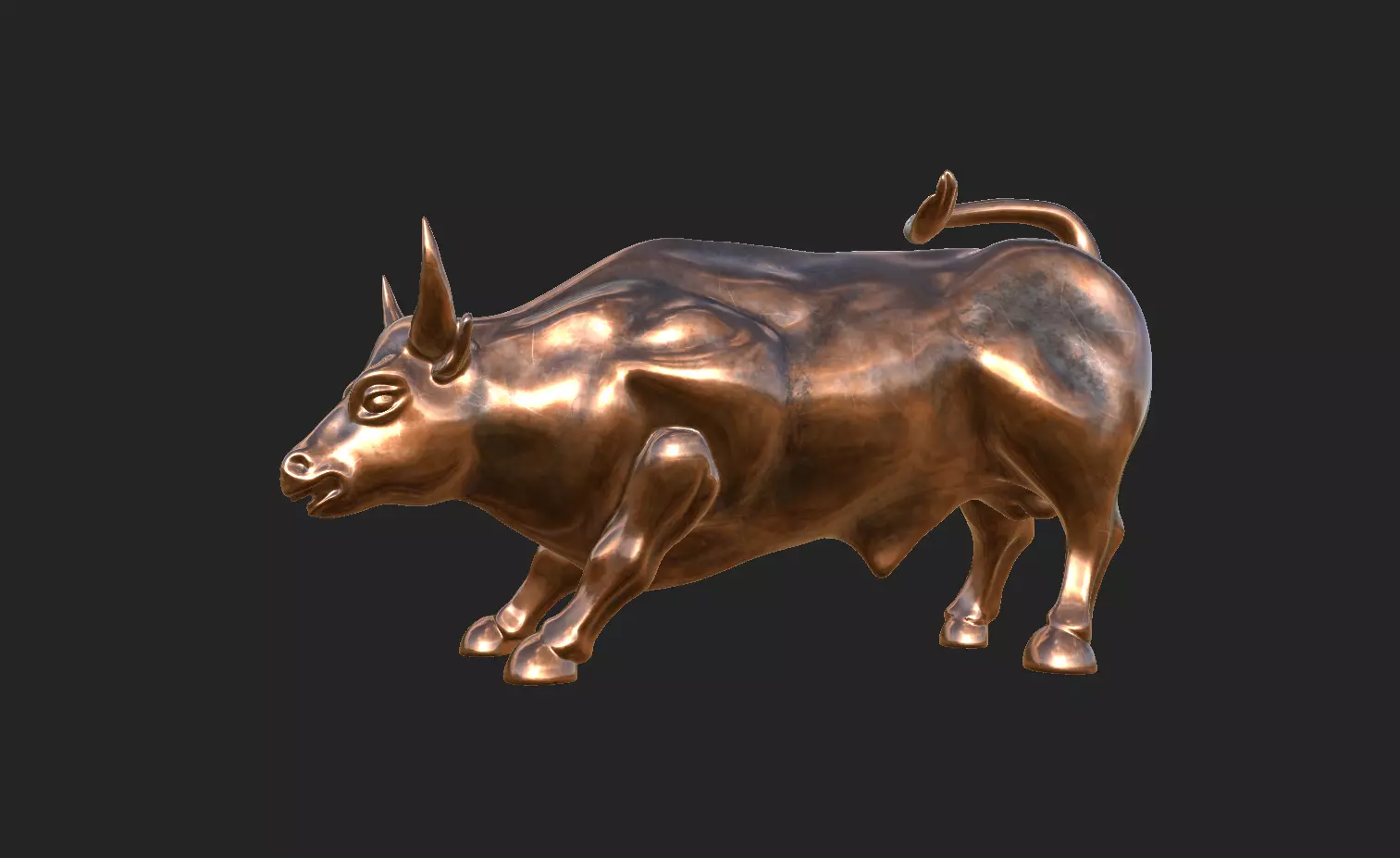 Bull Stature 3D model_0
