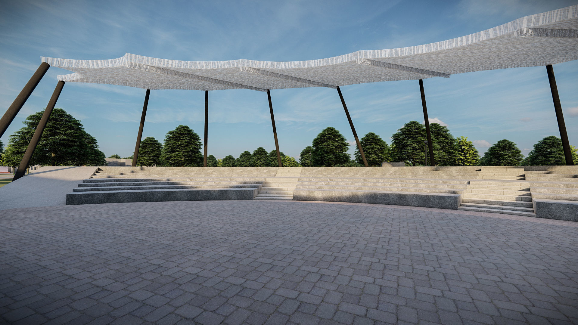 Architecture undergraduate thesis landscape theme park 3D model_11