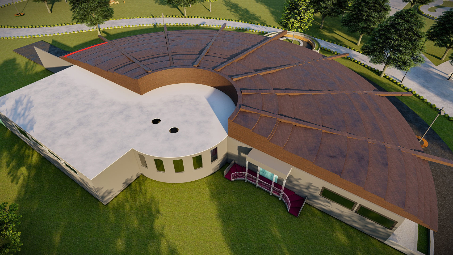 Architecture undergraduate thesis landscape theme park 3D model_18