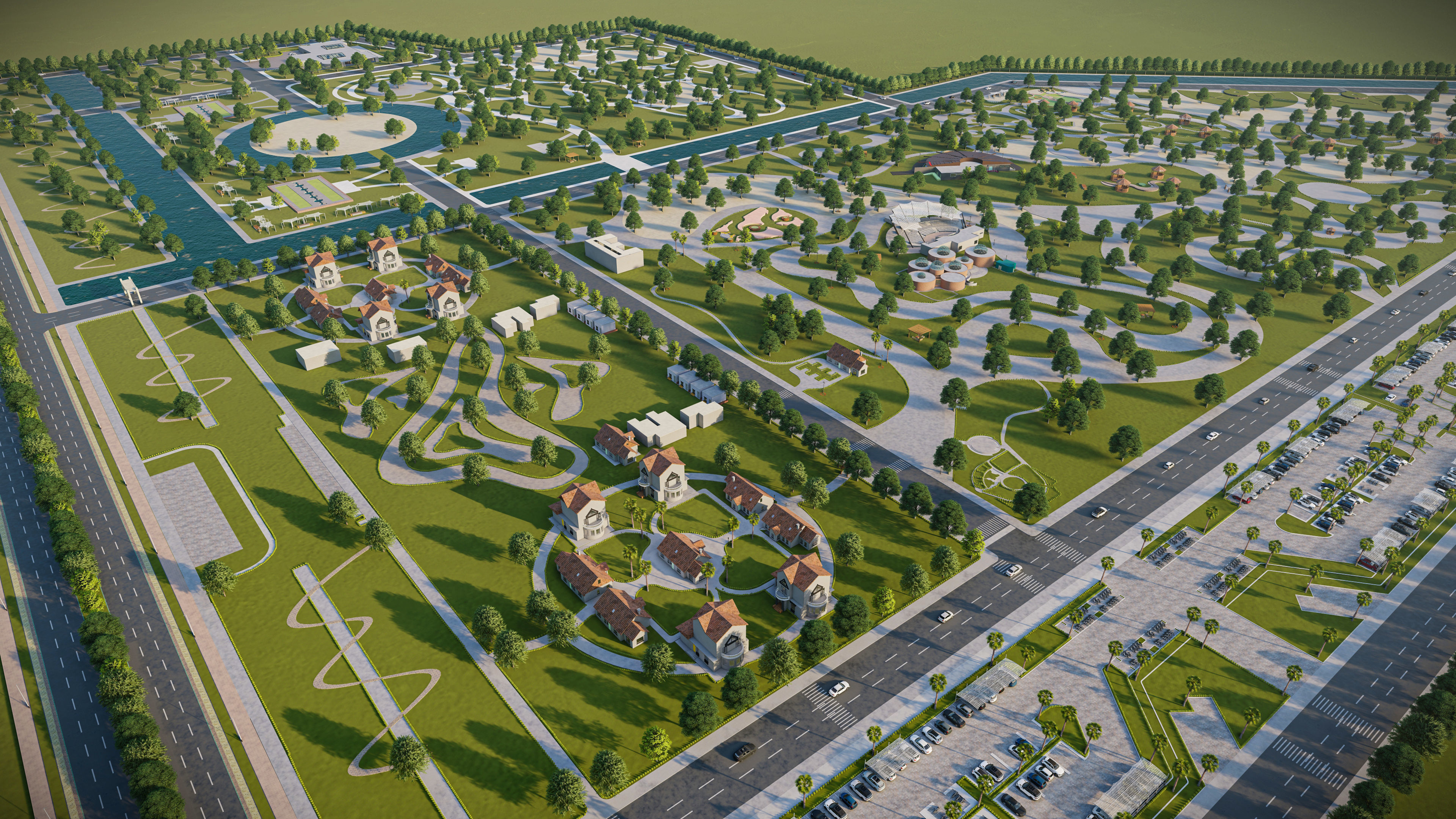 Architecture undergraduate thesis landscape theme park 3D model_20