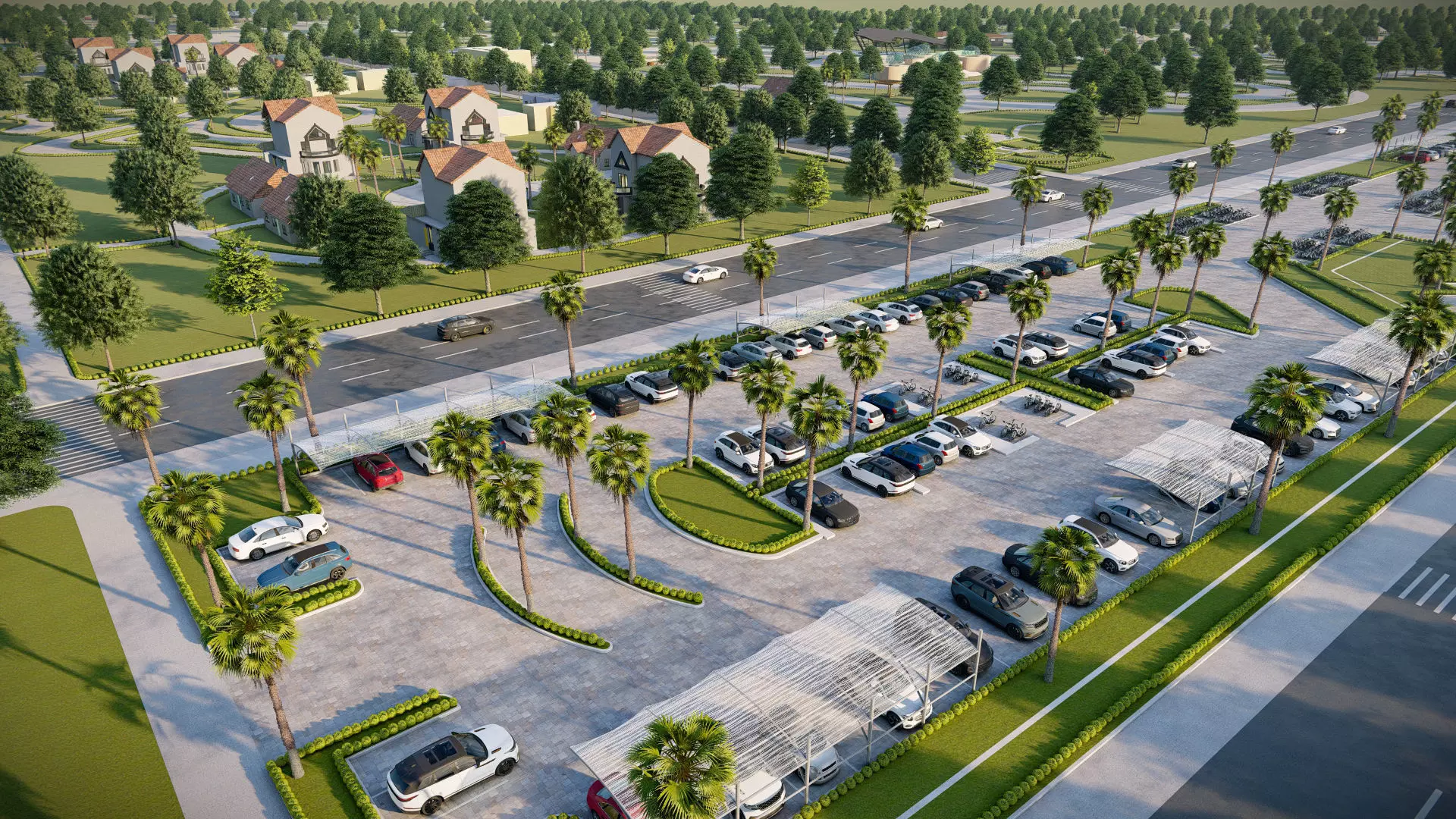 Architecture undergraduate thesis landscape theme park 3D model_0