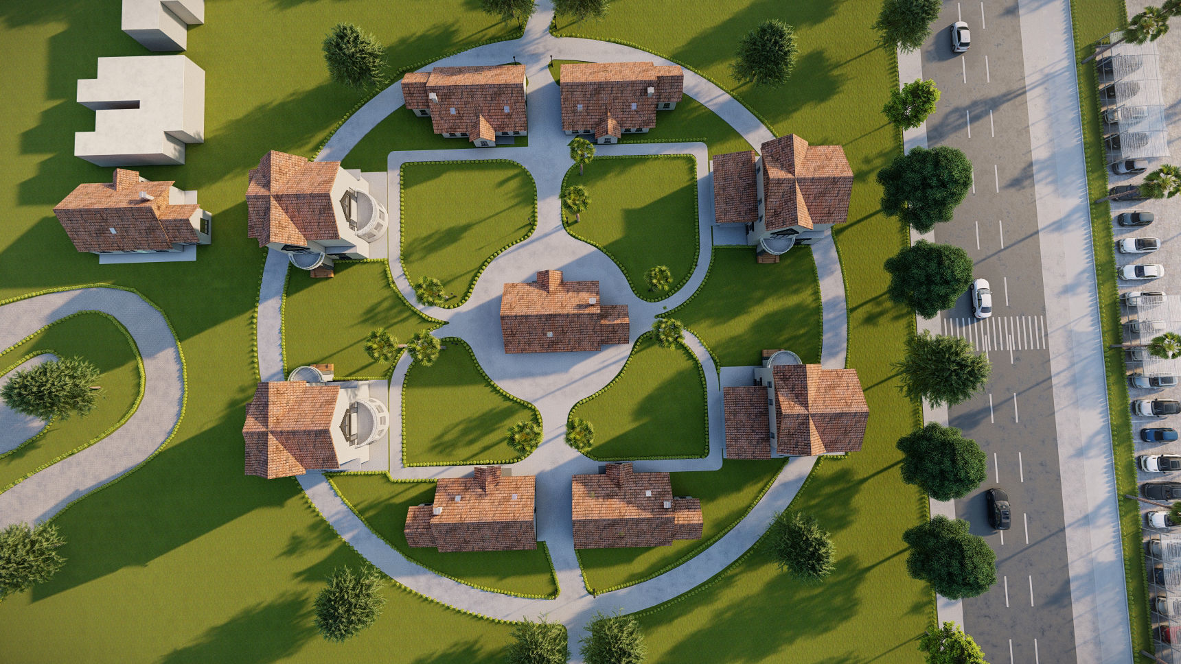 Architecture undergraduate thesis landscape theme park 3D model_6