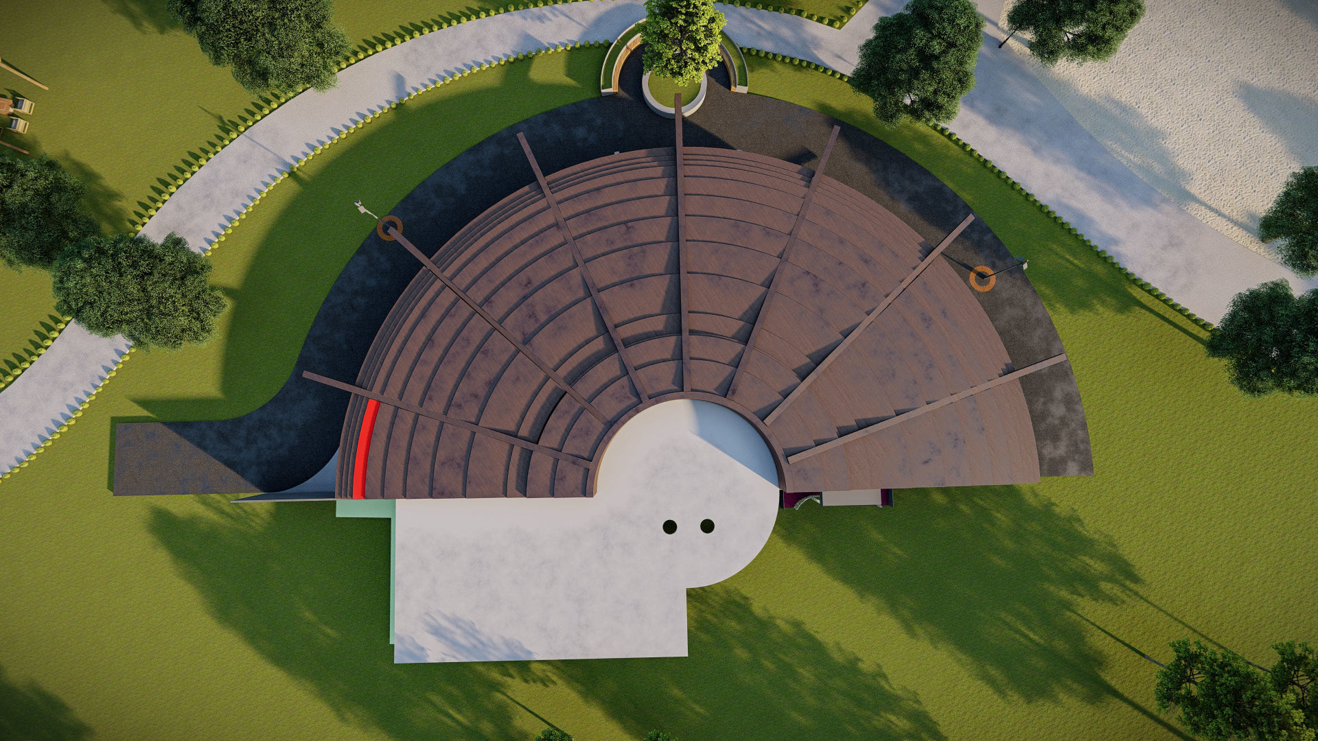 Architecture undergraduate thesis landscape theme park 3D model_9