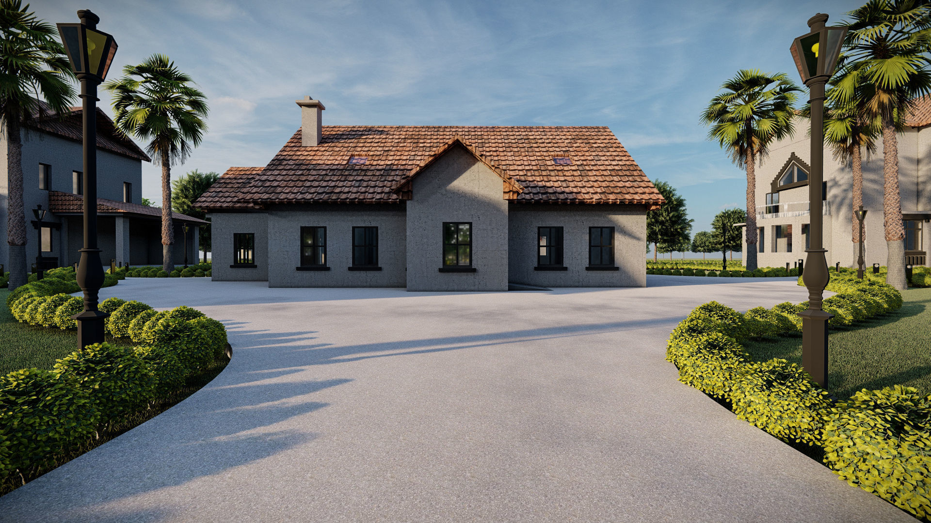 Architecture undergraduate thesis landscape theme park 3D model_2