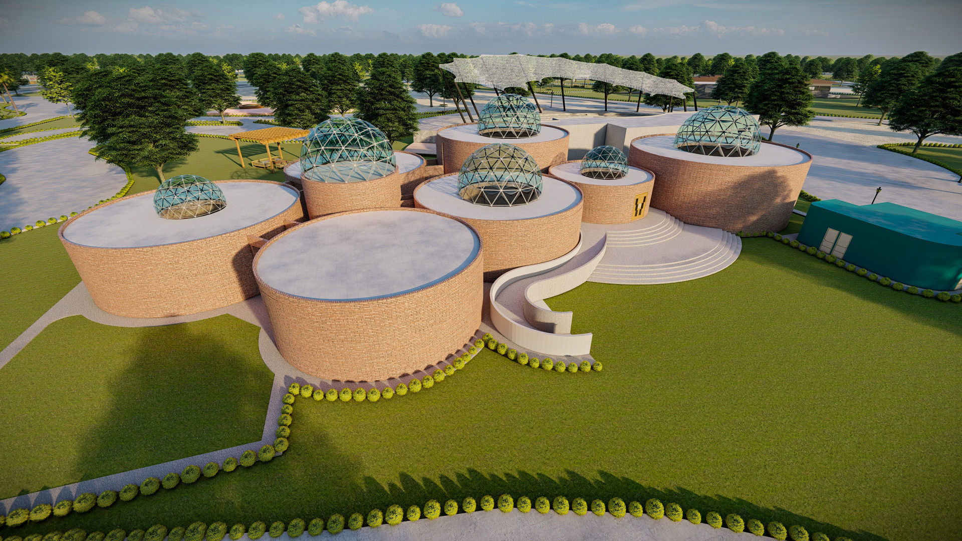 Architecture undergraduate thesis landscape theme park 3D model_14
