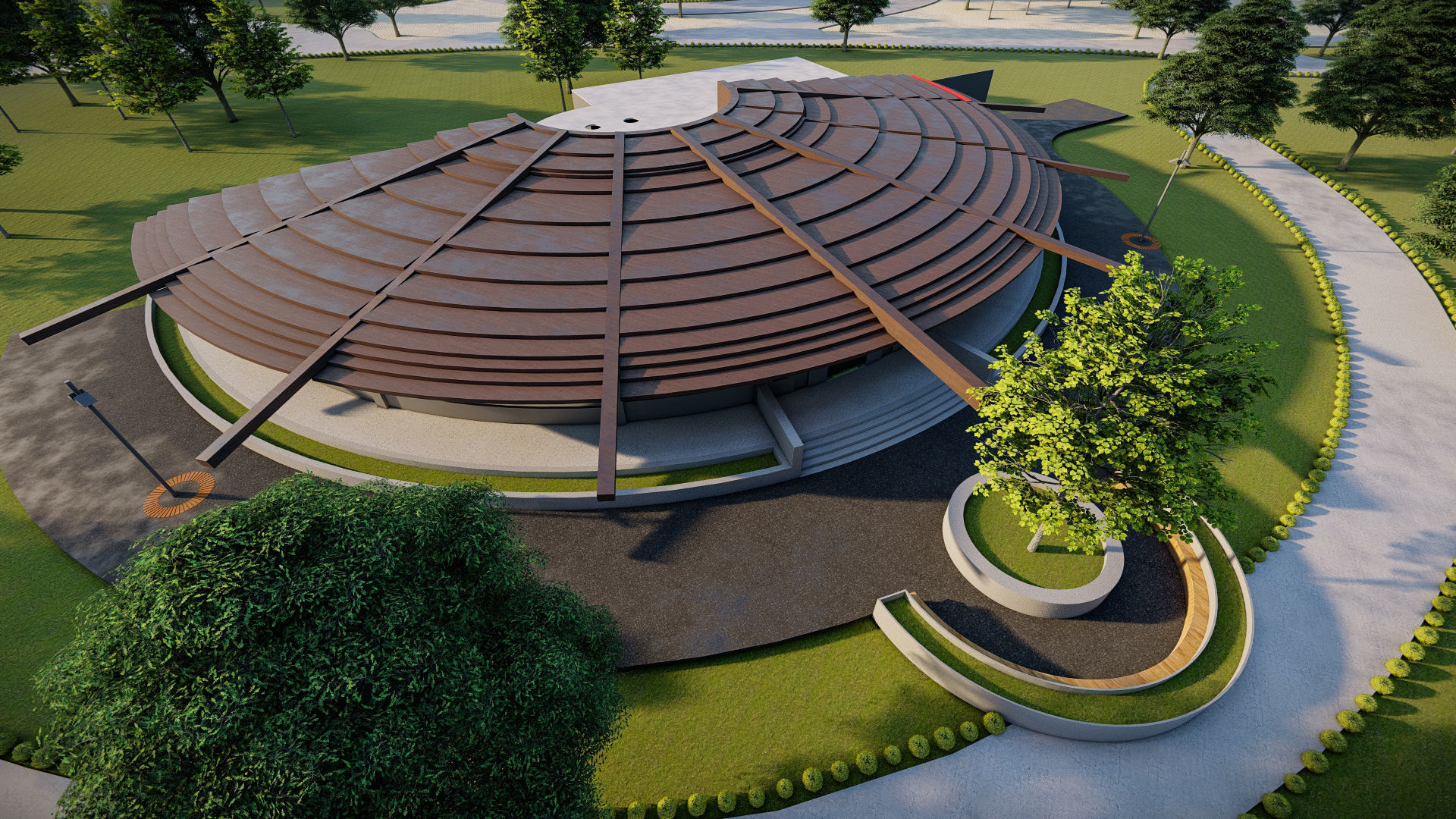 Architecture undergraduate thesis landscape theme park 3D model_17