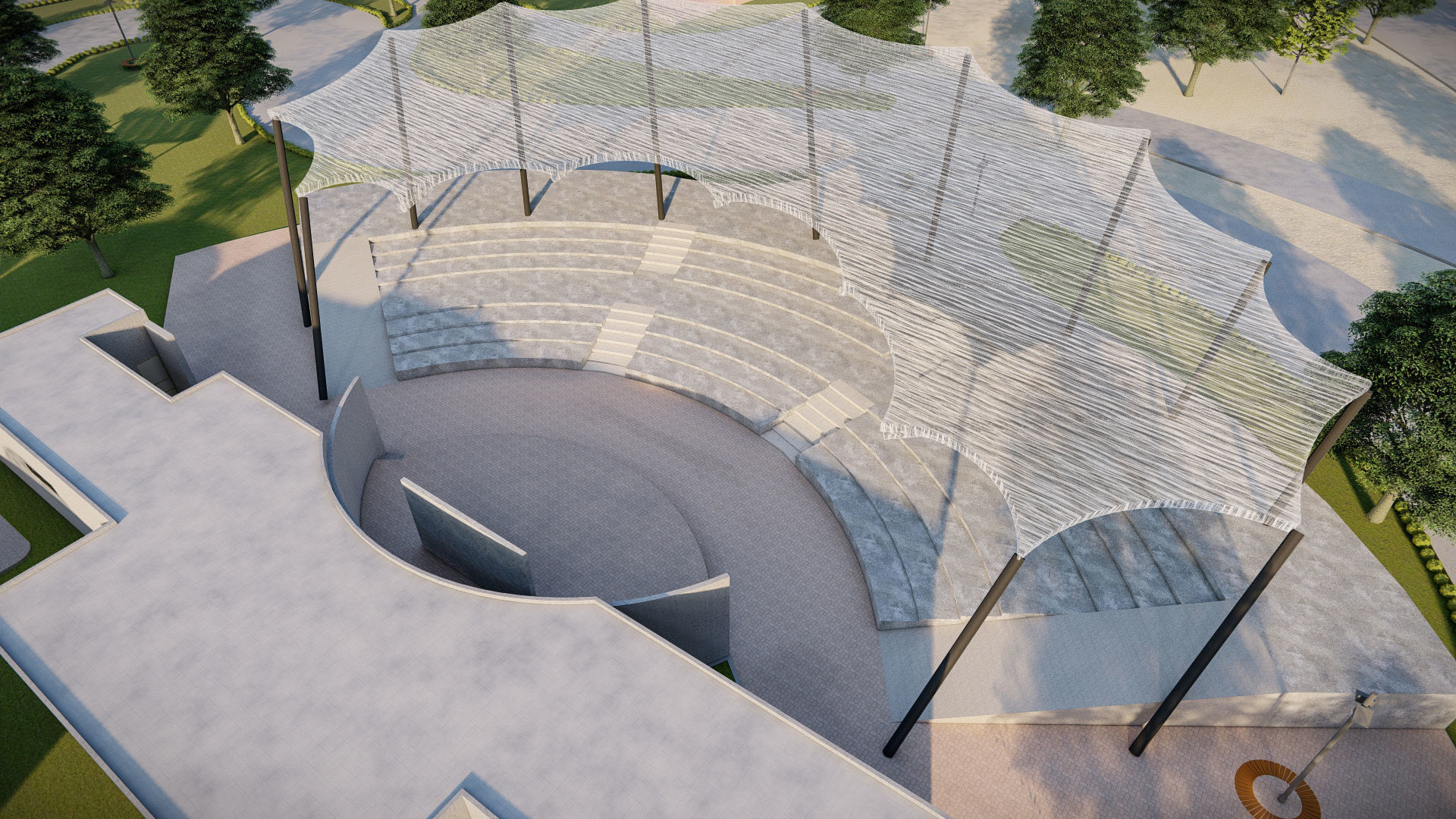 Architecture undergraduate thesis landscape theme park 3D model_16