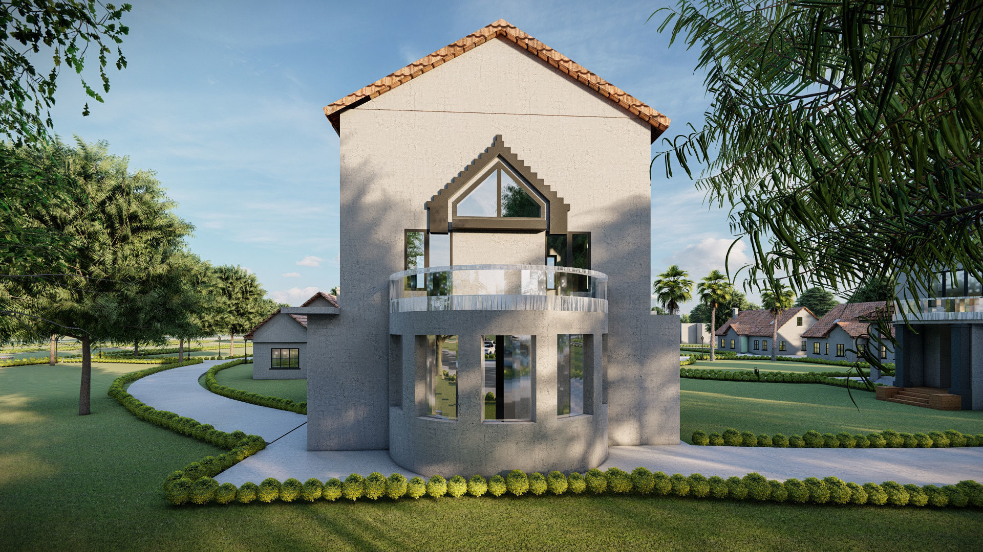 Architecture undergraduate thesis landscape theme park 3D model_5