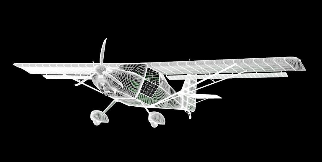 Kit Fox Speedster Airshow C4D Rigged 3D model_9