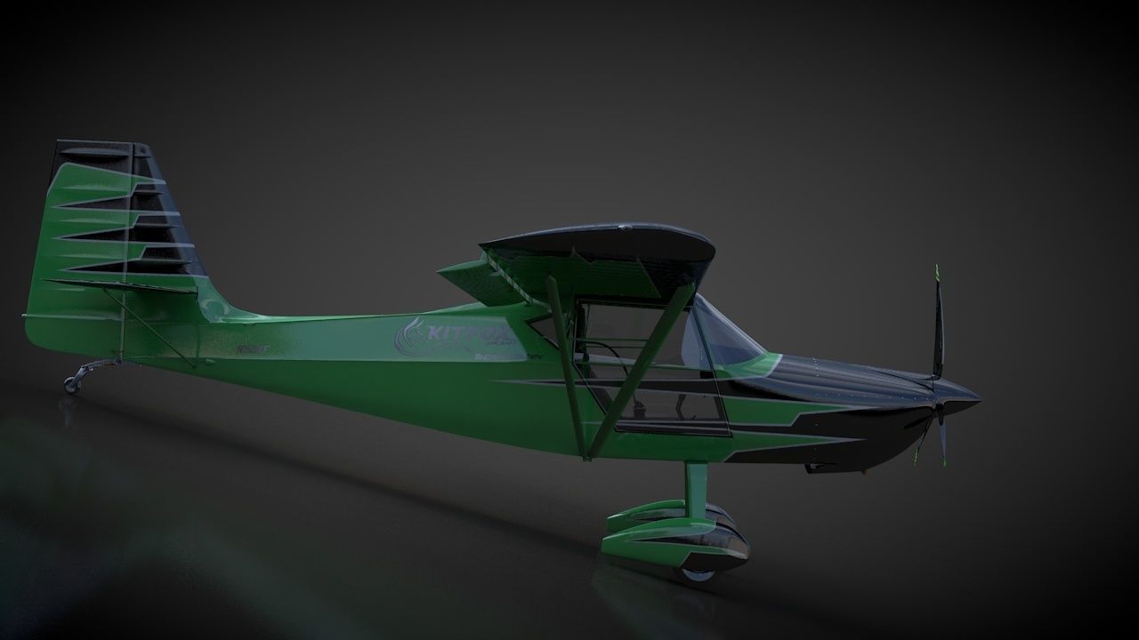 Kit Fox Speedster Airshow C4D Rigged 3D model_16