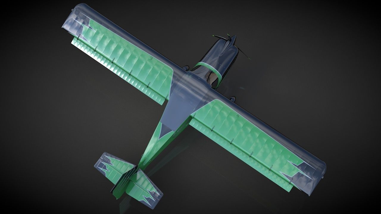 Kit Fox Speedster Airshow C4D Rigged 3D model_15