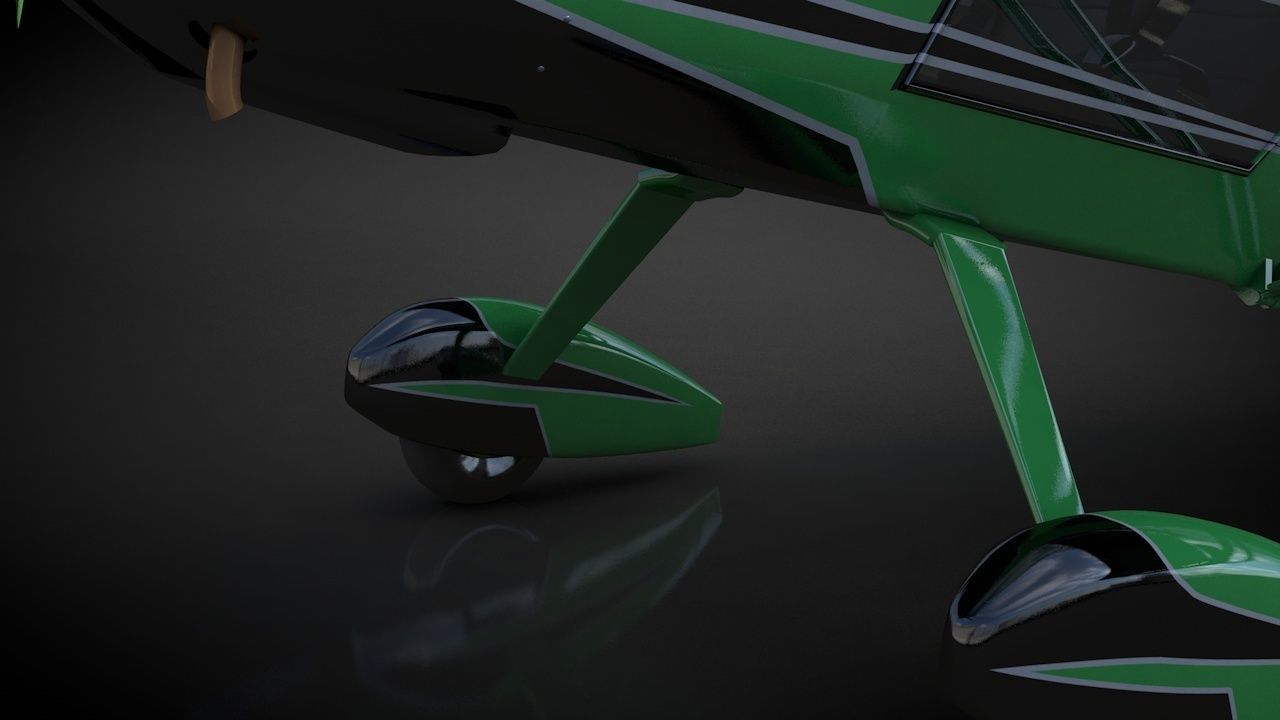 Kit Fox Speedster Airshow C4D Rigged 3D model_5