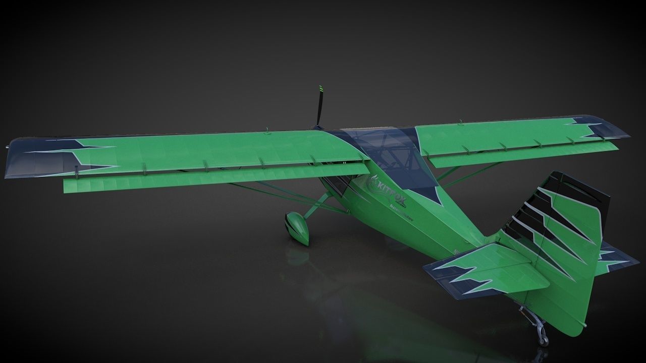 Kit Fox Speedster Airshow C4D Rigged 3D model_14