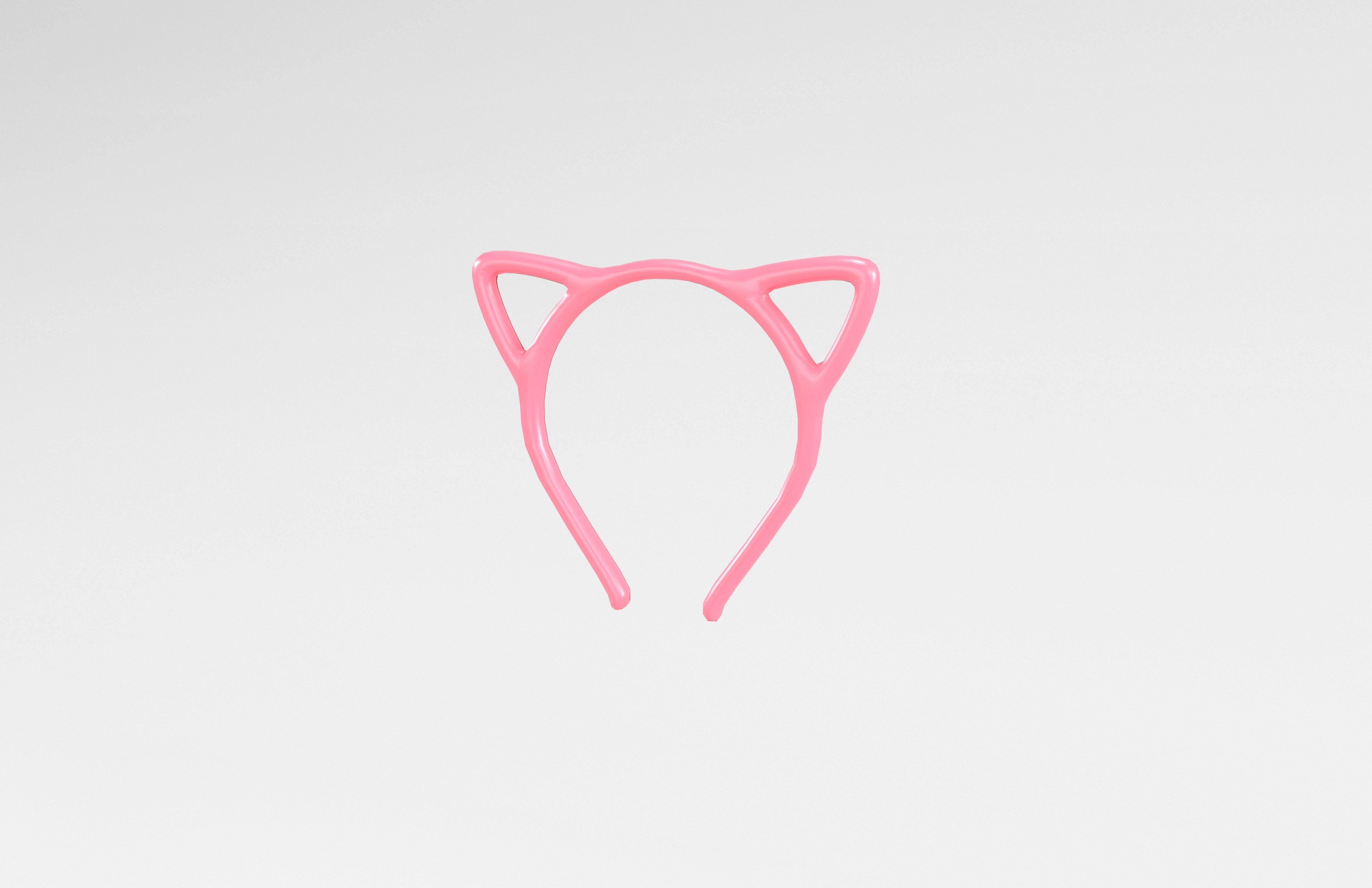 Cat Ear Headband v1 005 Low-poly 3D model_1