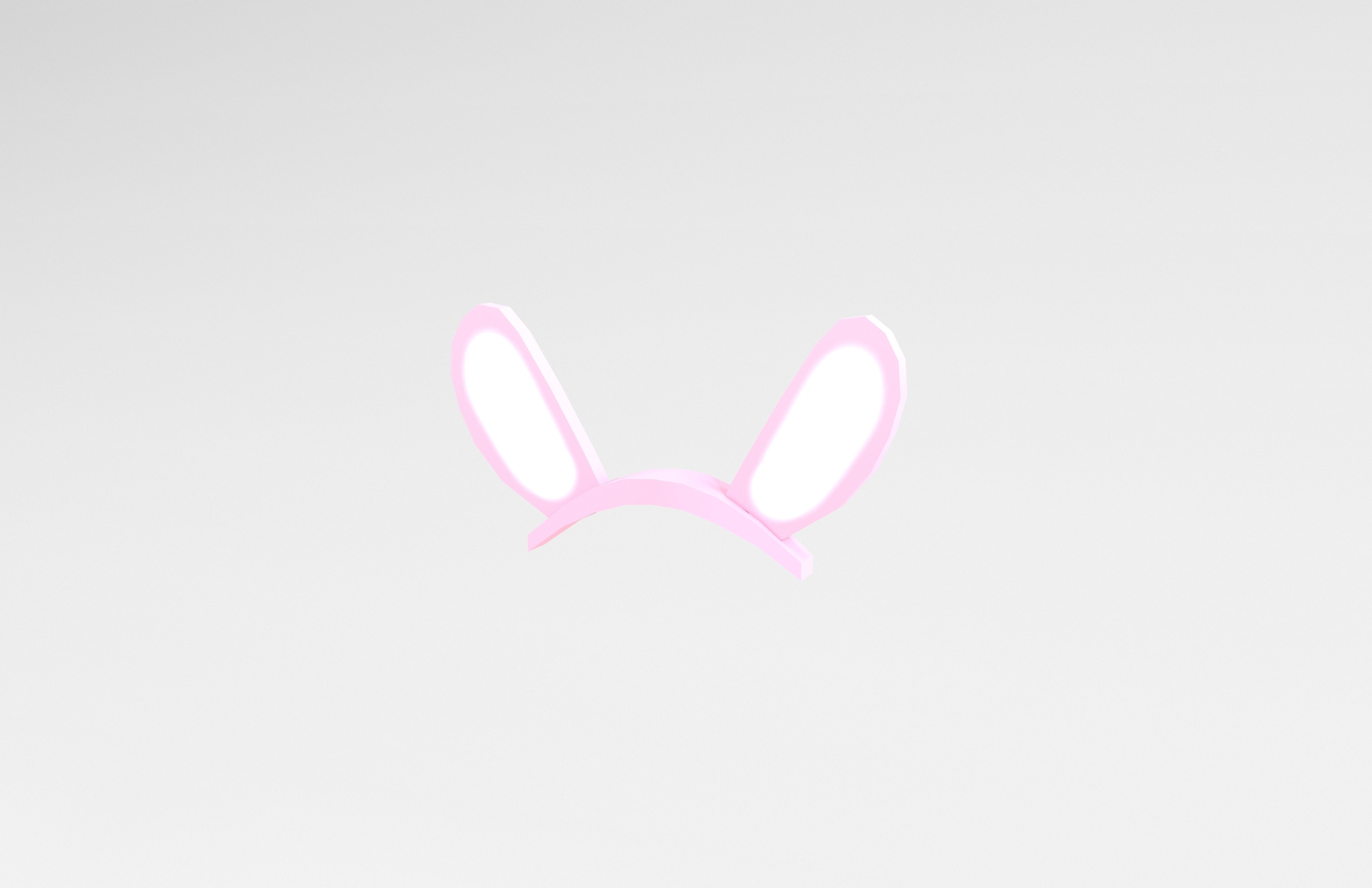 Low Poly Bunny Hairband v1 001 Low-poly 3D model_2