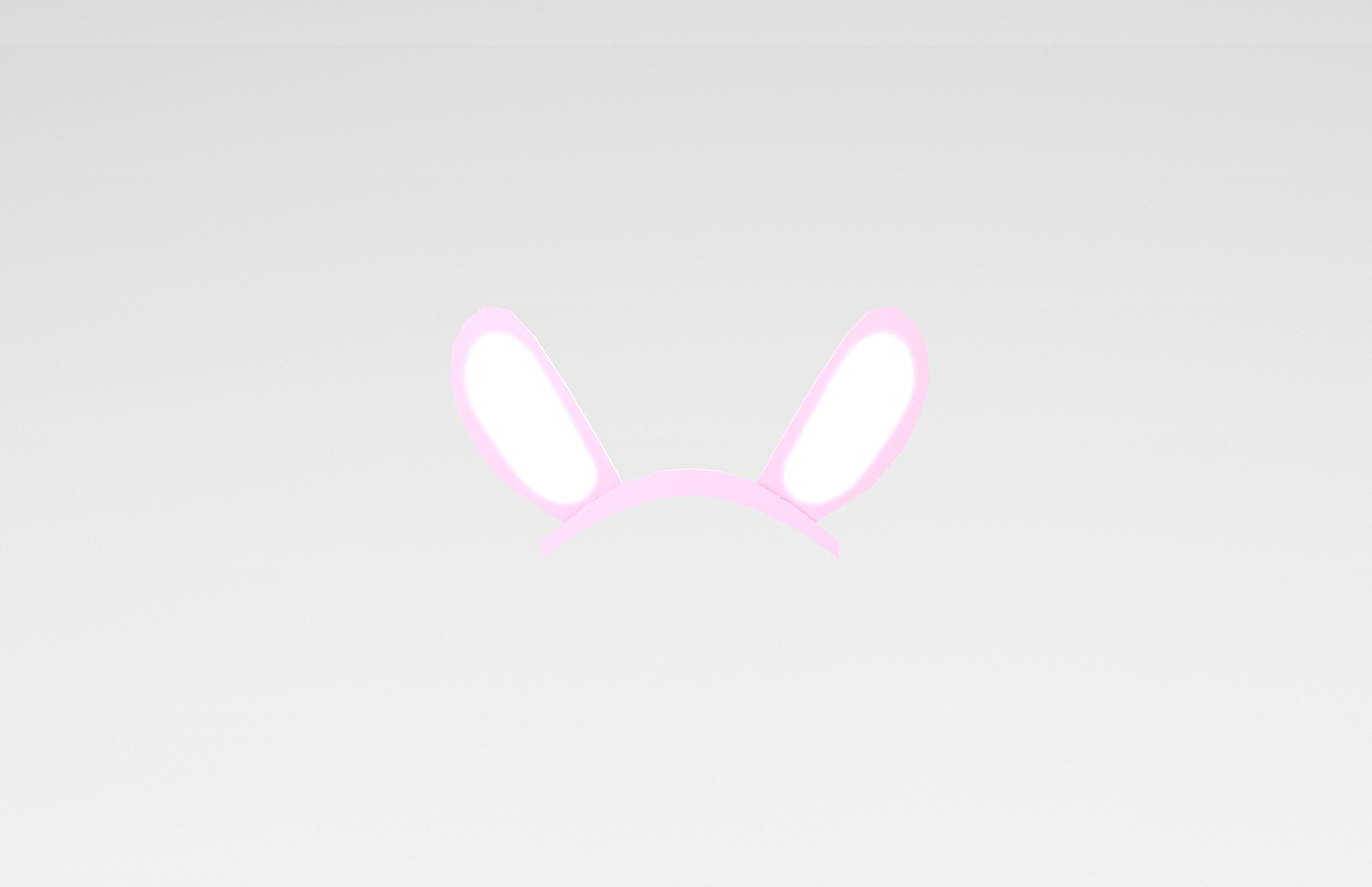 Low Poly Bunny Hairband v1 001 Low-poly 3D model_1