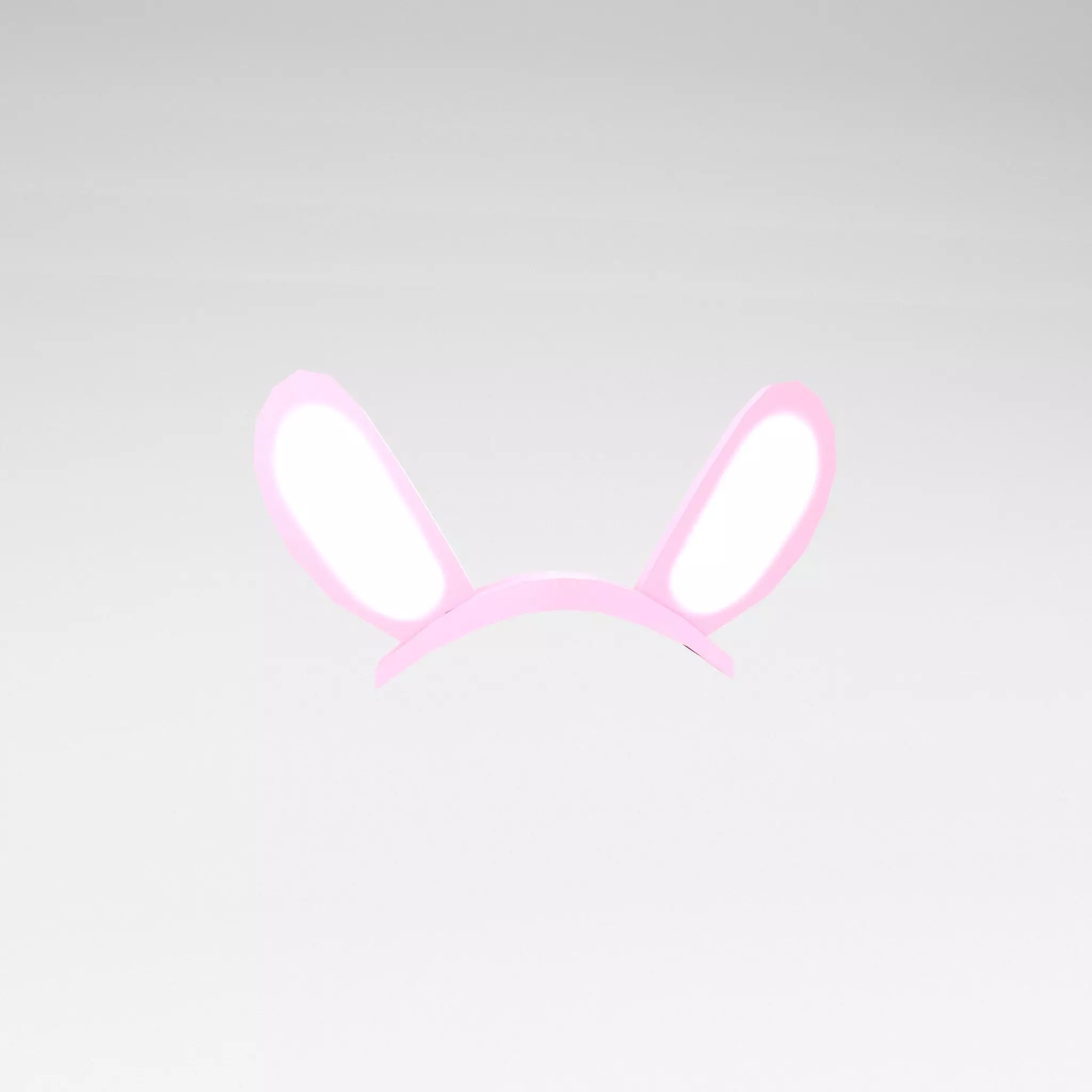 Low Poly Bunny Hairband v1 001 Low-poly 3D model_0