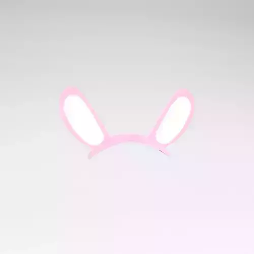 Low Poly Bunny Hairband v1 002