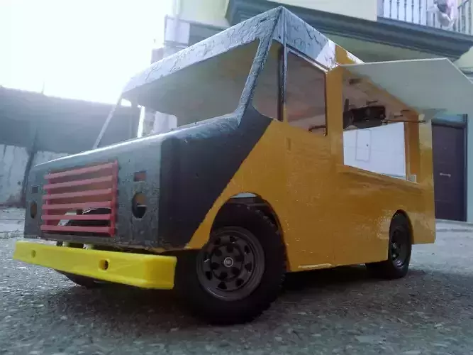 RC fast food drift rally trail crawler truck 3D print model