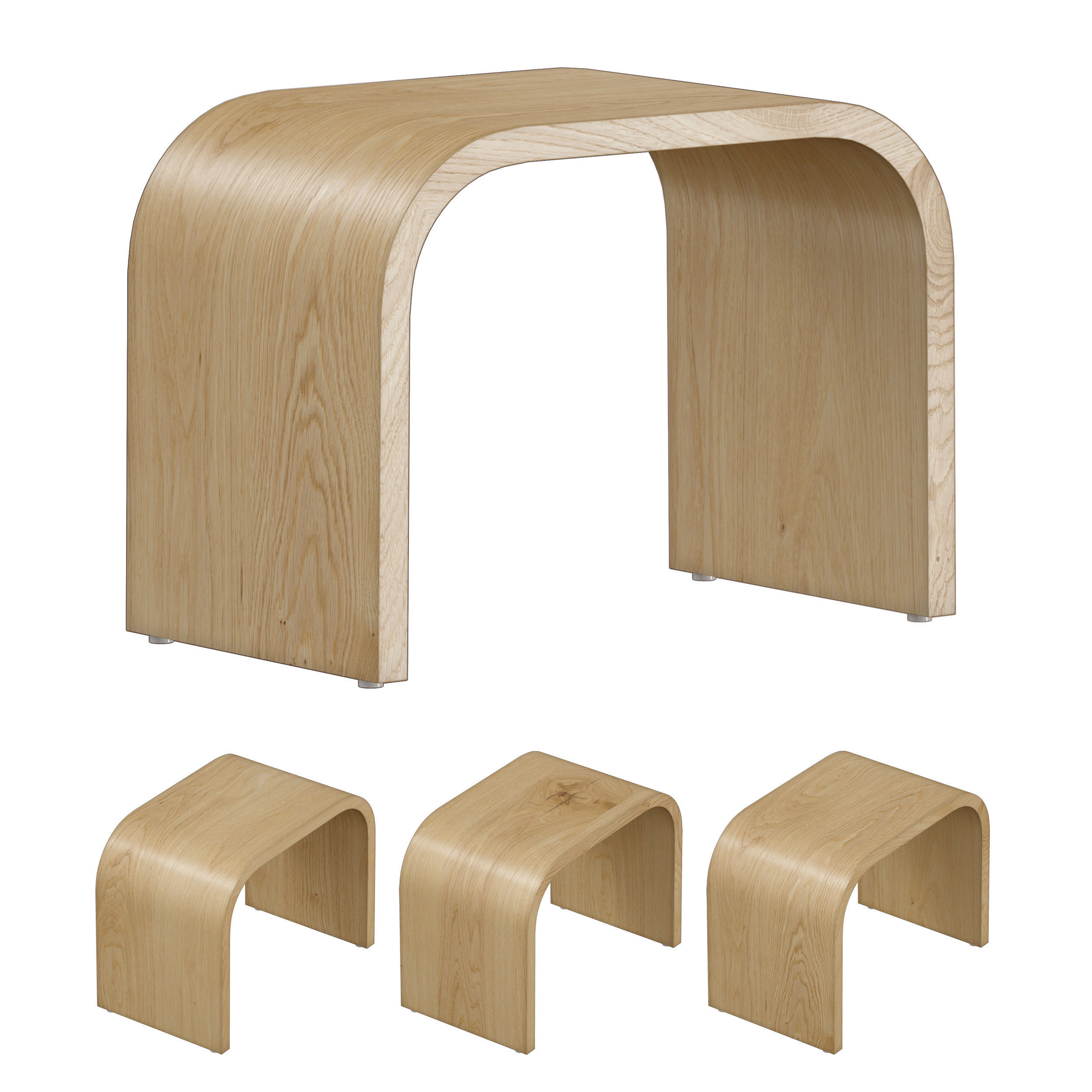 Happy Natural Bunching Table 3D model_2