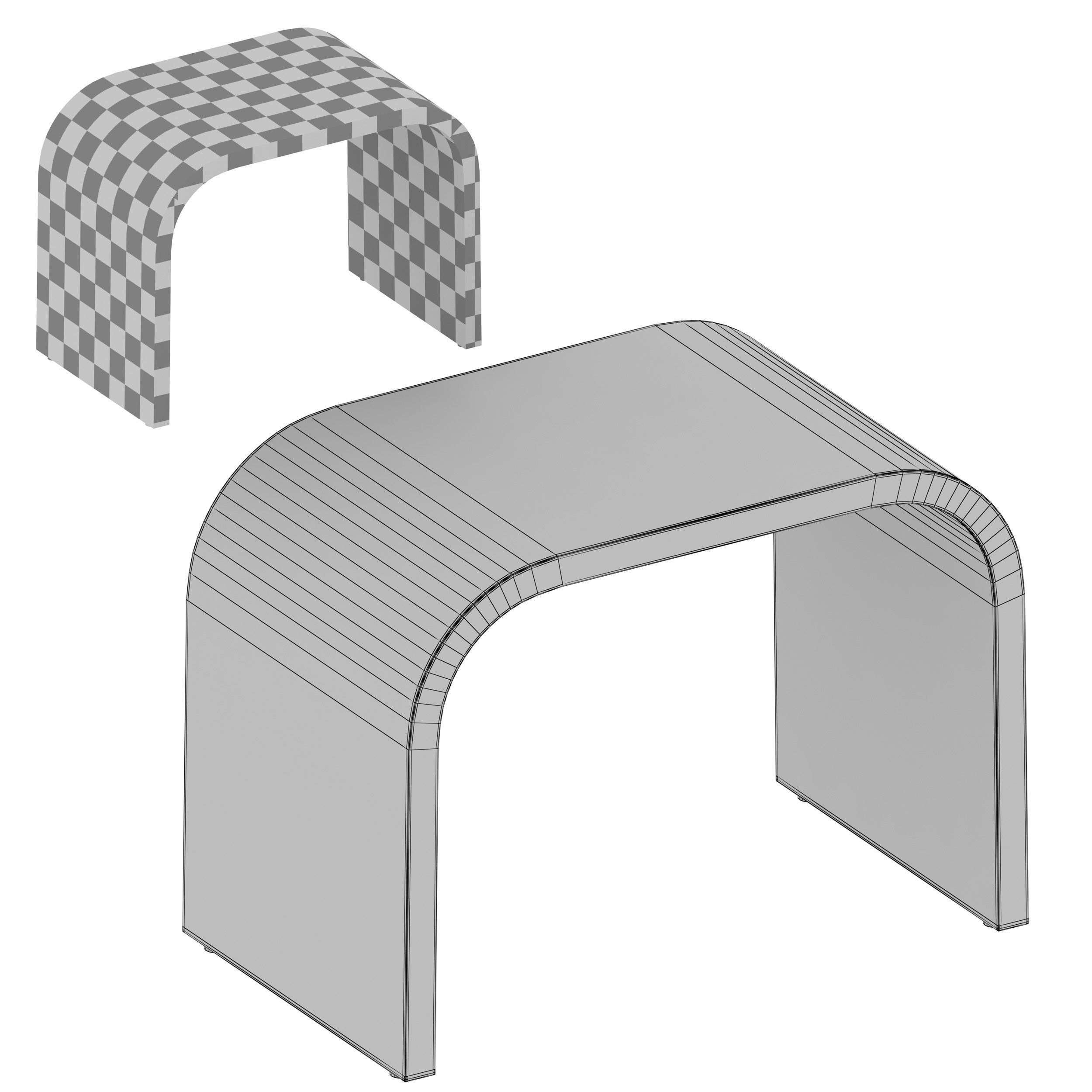 Happy Natural Bunching Table 3D model_5
