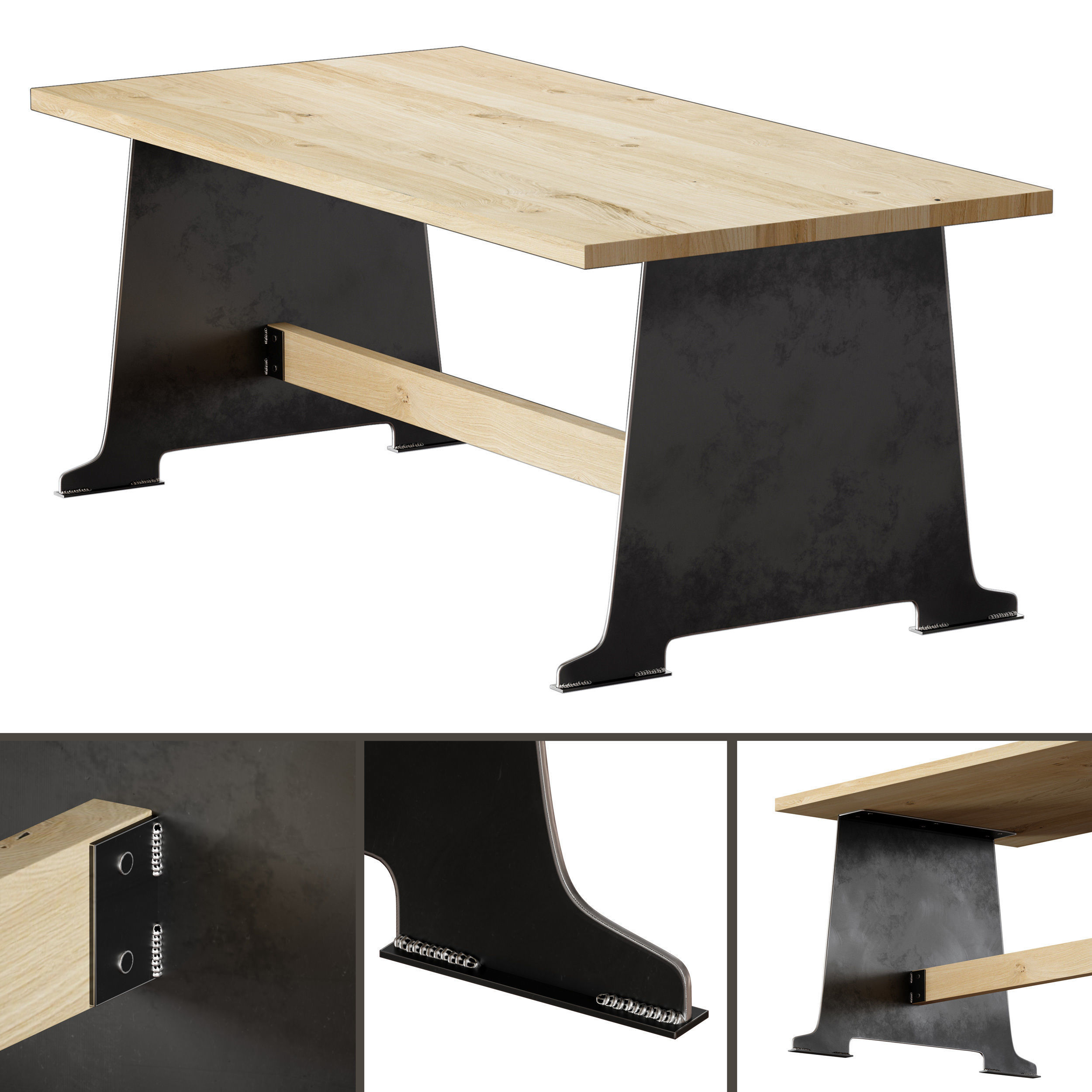 Dining room table Bogota 3D model_4