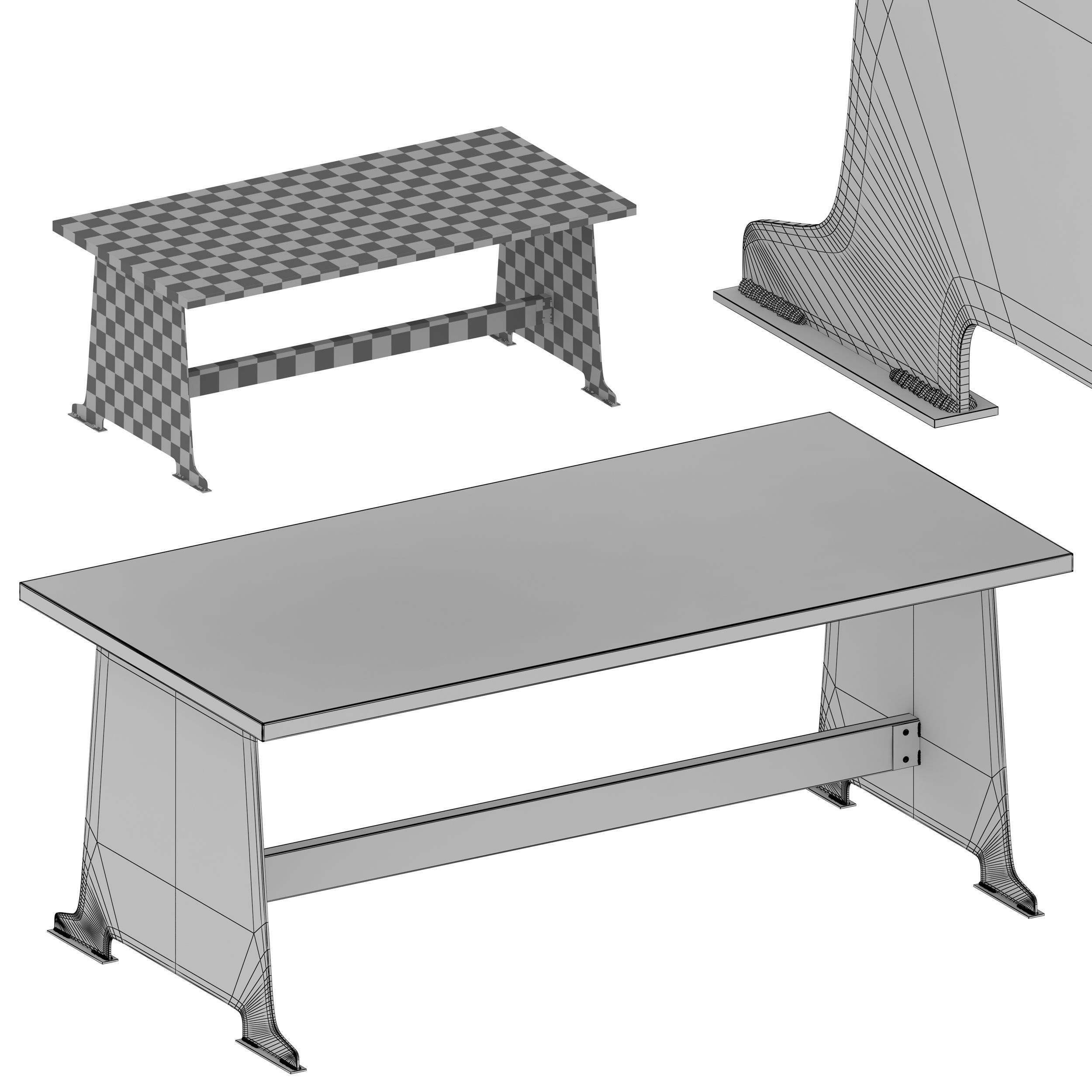 Dining room table Bogota 3D model_5