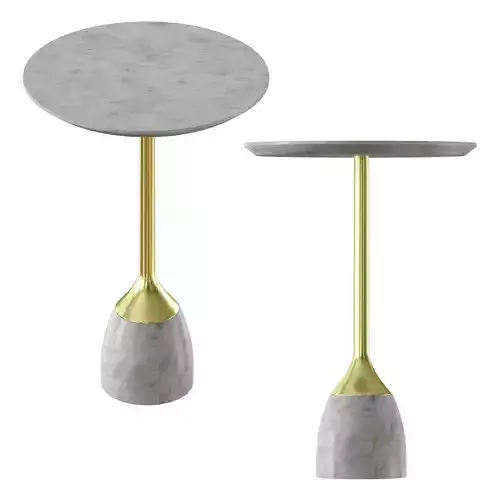 Leni Grey Marble Drink Table