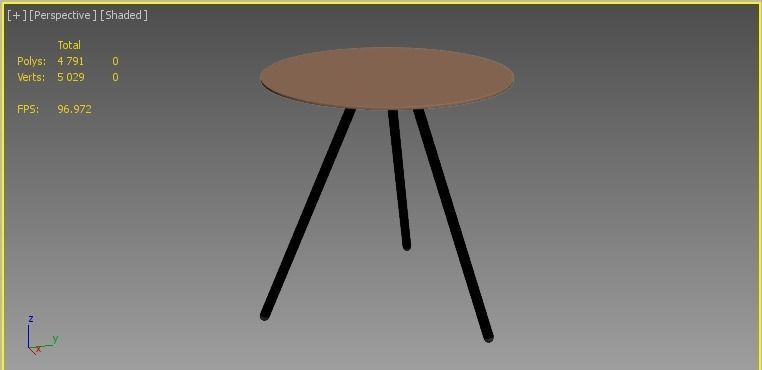 GIBSON ACCENT TABLE 3D model_5