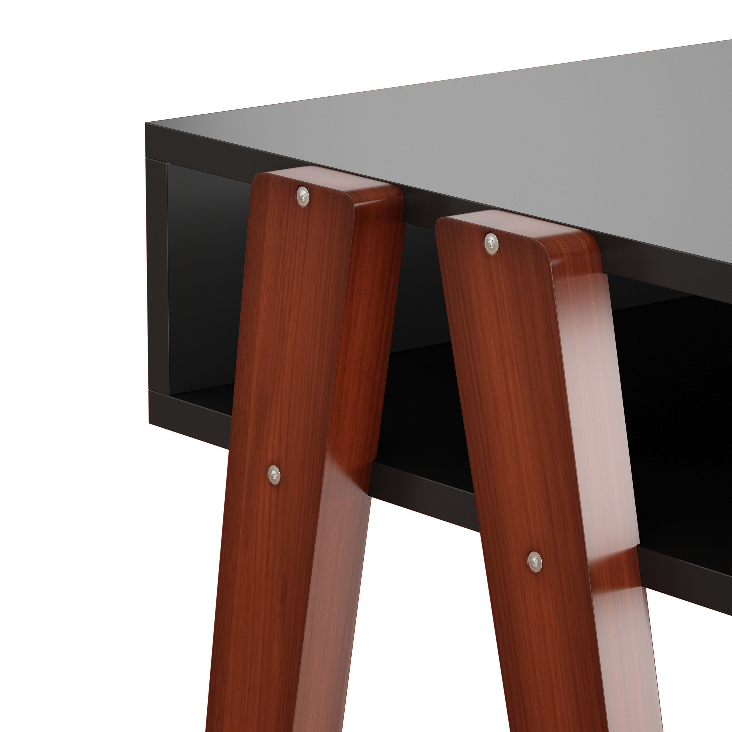 LAUREL DESK Black and White 3D model_1