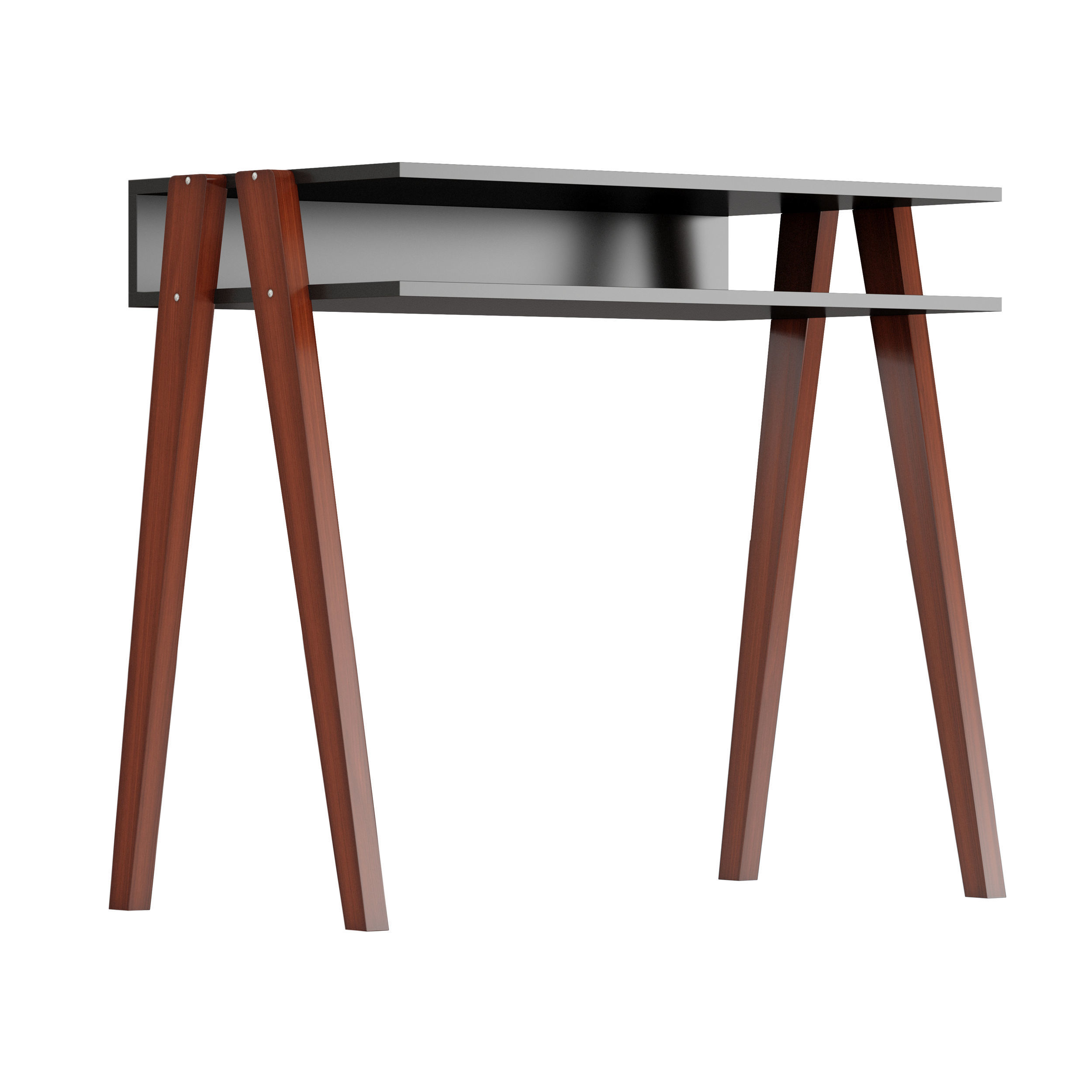 LAUREL DESK Black and White 3D model_3